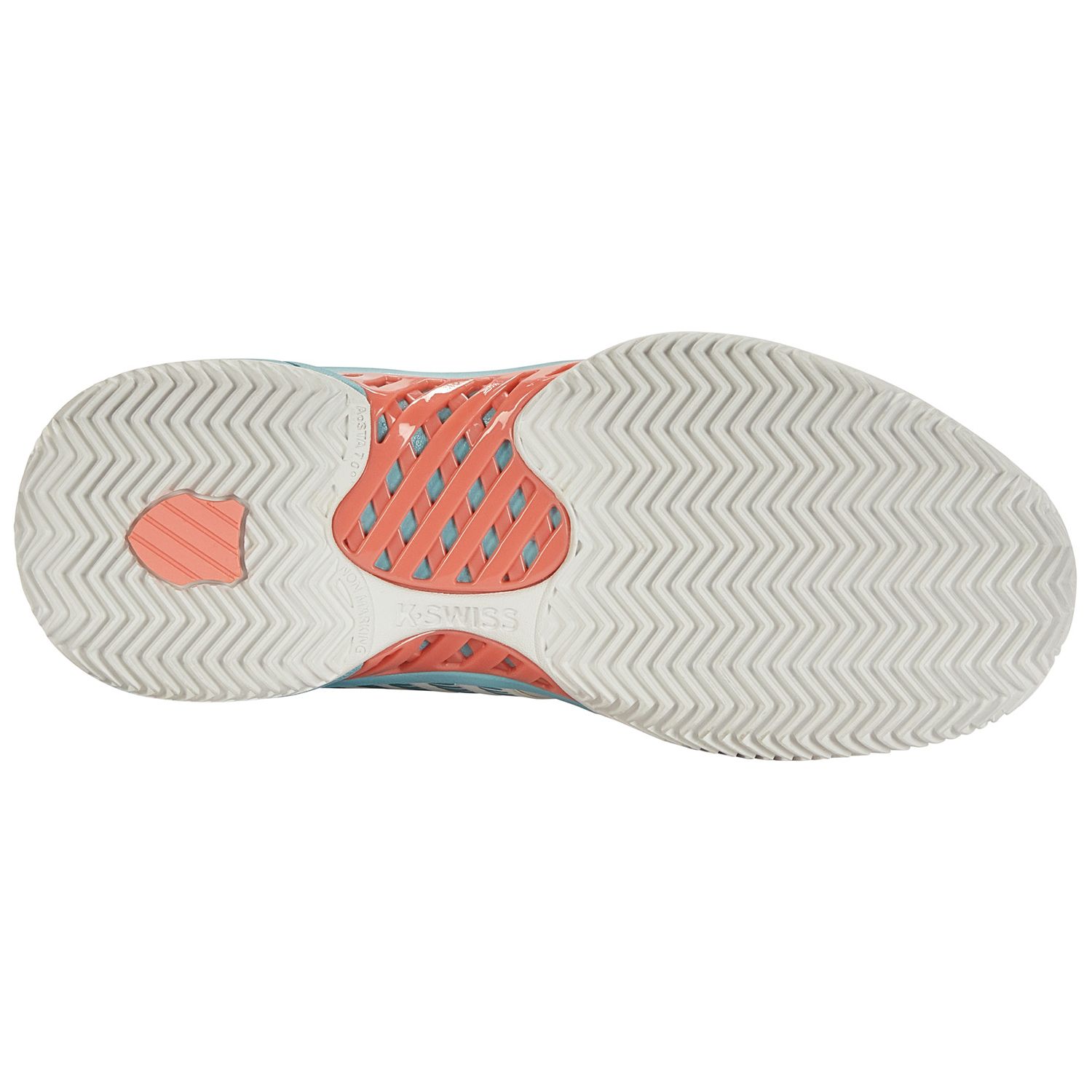 Zapatillas de tenis y pádel de mujer EXPRESS LIGHT 3 HB K·Swiss - Blanco / Turquesa Blanco / Turquesa-2