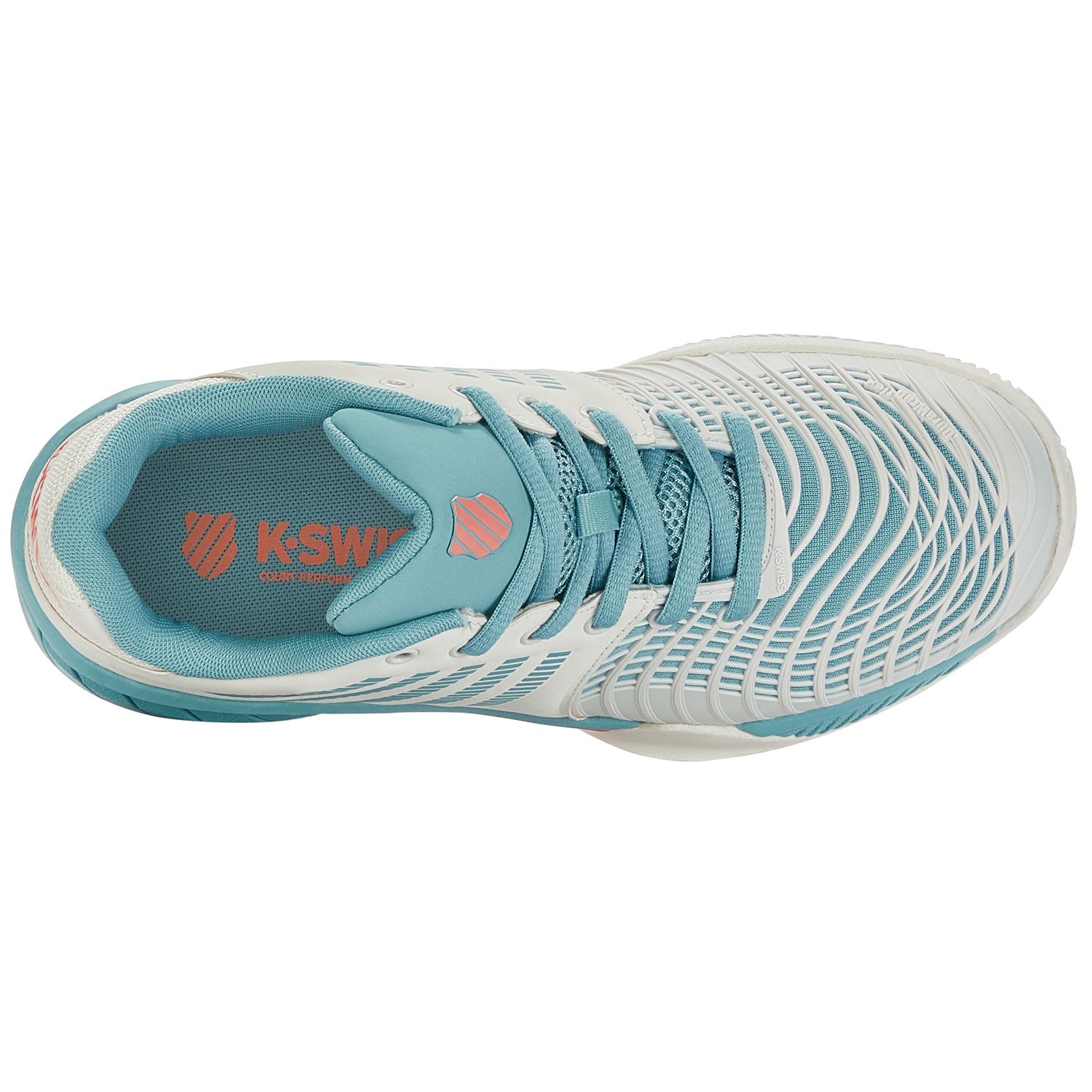 Zapatillas de tenis y pádel de mujer EXPRESS LIGHT 3 HB K·Swiss - Blanco / Turquesa Blanco / Turquesa-5