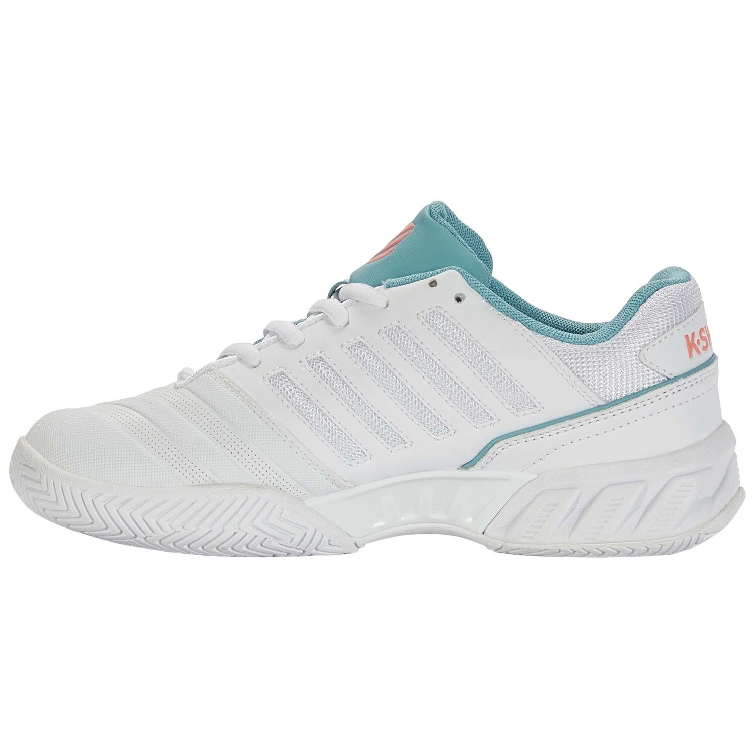 Zapatillas de tenis y pádel de mujer BIGSHOT LIGHT 4 K·Swiss - Blanco / Turquesa Blanco / Turquesa-6