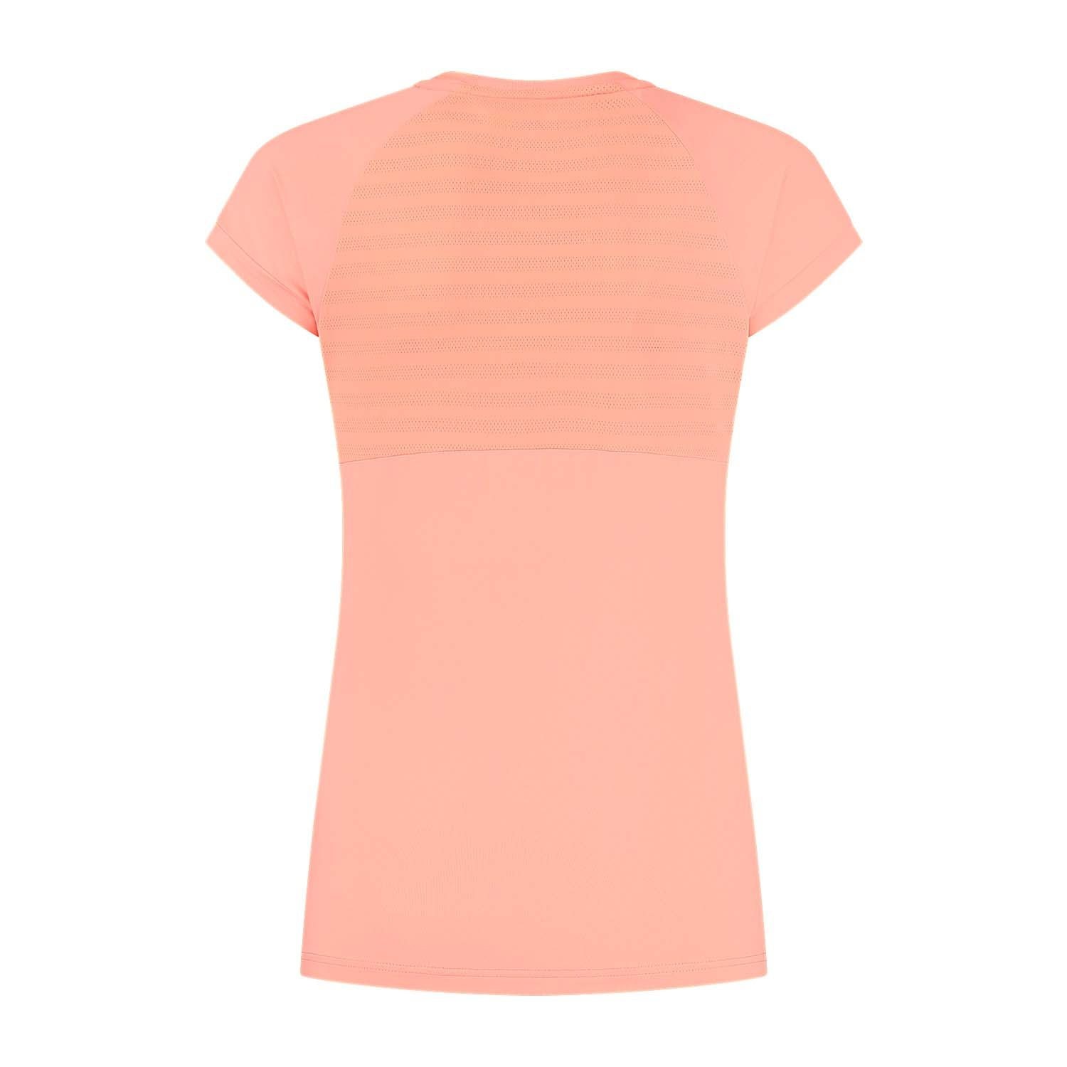 Camiseta de tenis y pádel de mujer HYPERCOURT C y NECK TOP K·Swiss - Rosa pastel Rosa pastel-2