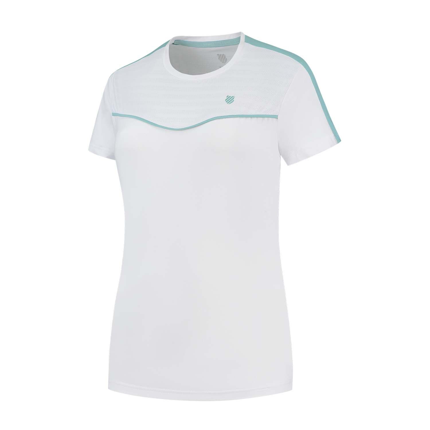Imagen 0 de Camiseta de tenis y pádel de mujer HYPERCOURT ROUND NECK TOP 2 K·Swiss Negro