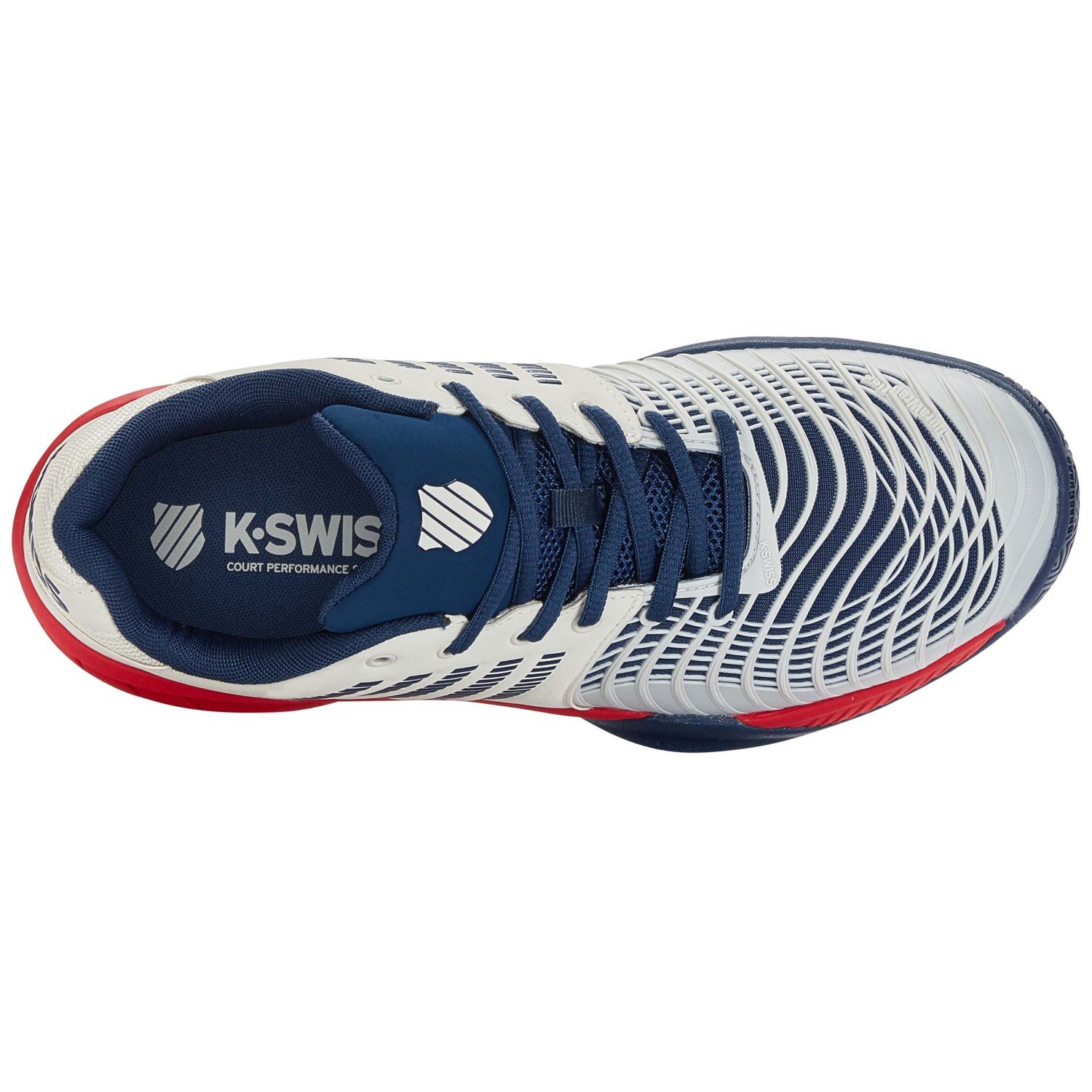 Zapatillas de tenis y pádel de hombre EXPRESS LIGHT 3 K·Swiss - Blanco / Azul Blanco / Azul-4