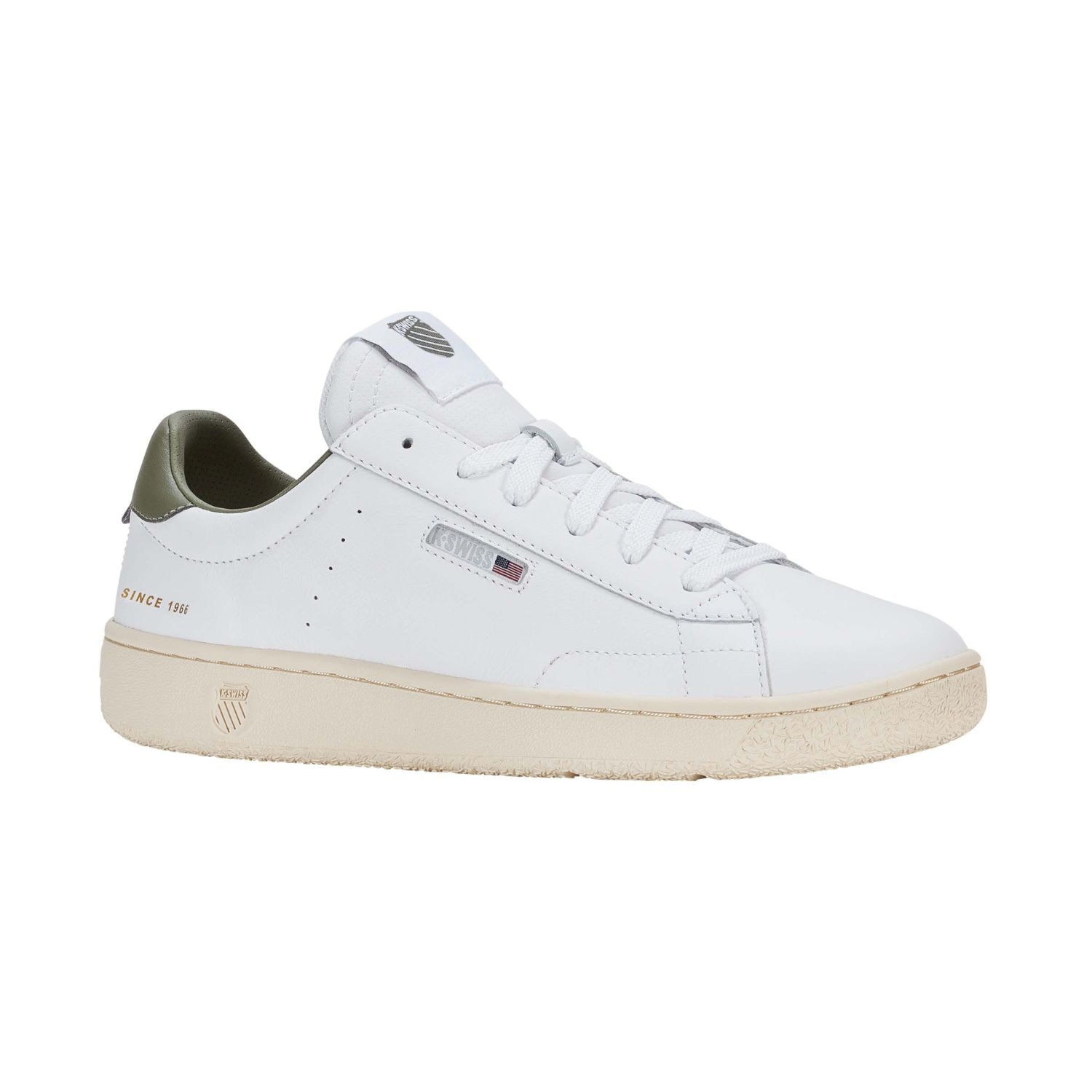 Zapatillas casual de hombre SLAMMKLUB CC K·Swiss - Blanco / Verde anticuario Blanco / Verde anticuario-3