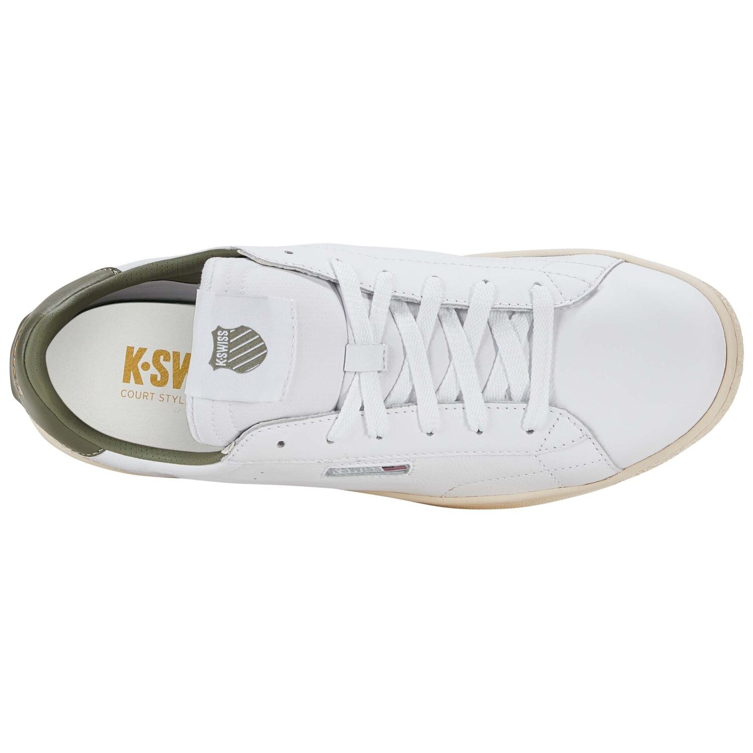 Zapatillas casual de hombre SLAMMKLUB CC K·Swiss - Blanco / Verde anticuario Blanco / Verde anticuario-6