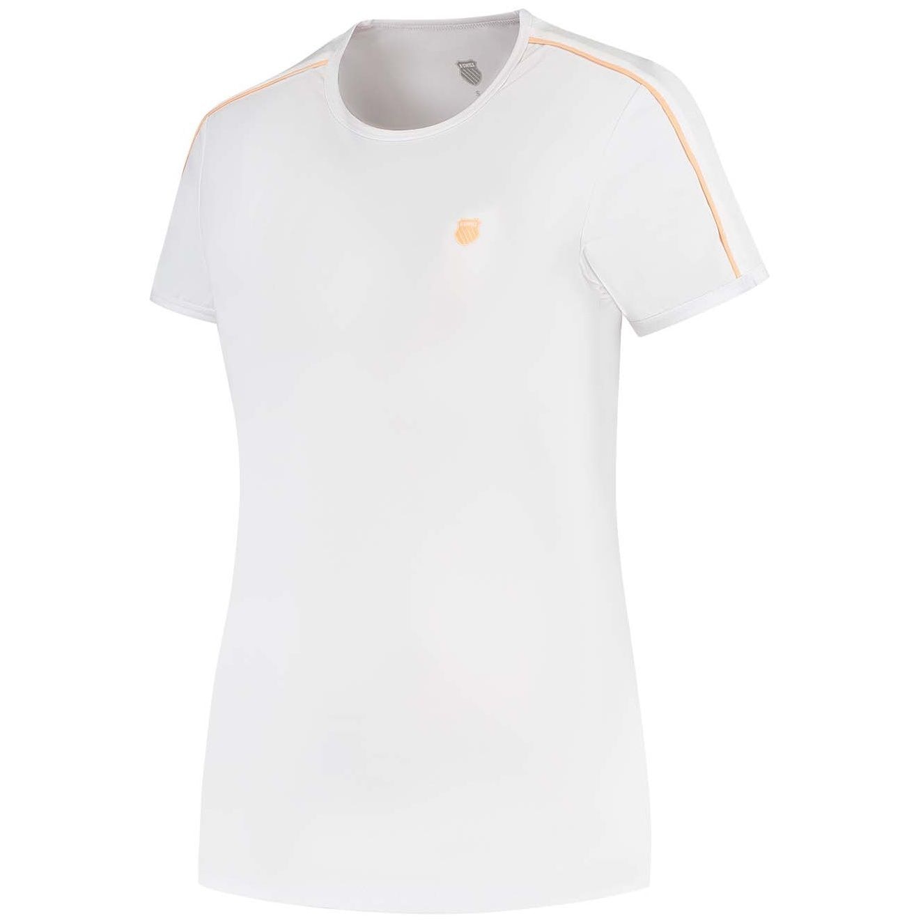 Imagen 0 de Camiseta de tenis y pádel de mujer HYPERCOURT CREW 3 K·Swiss Blanco