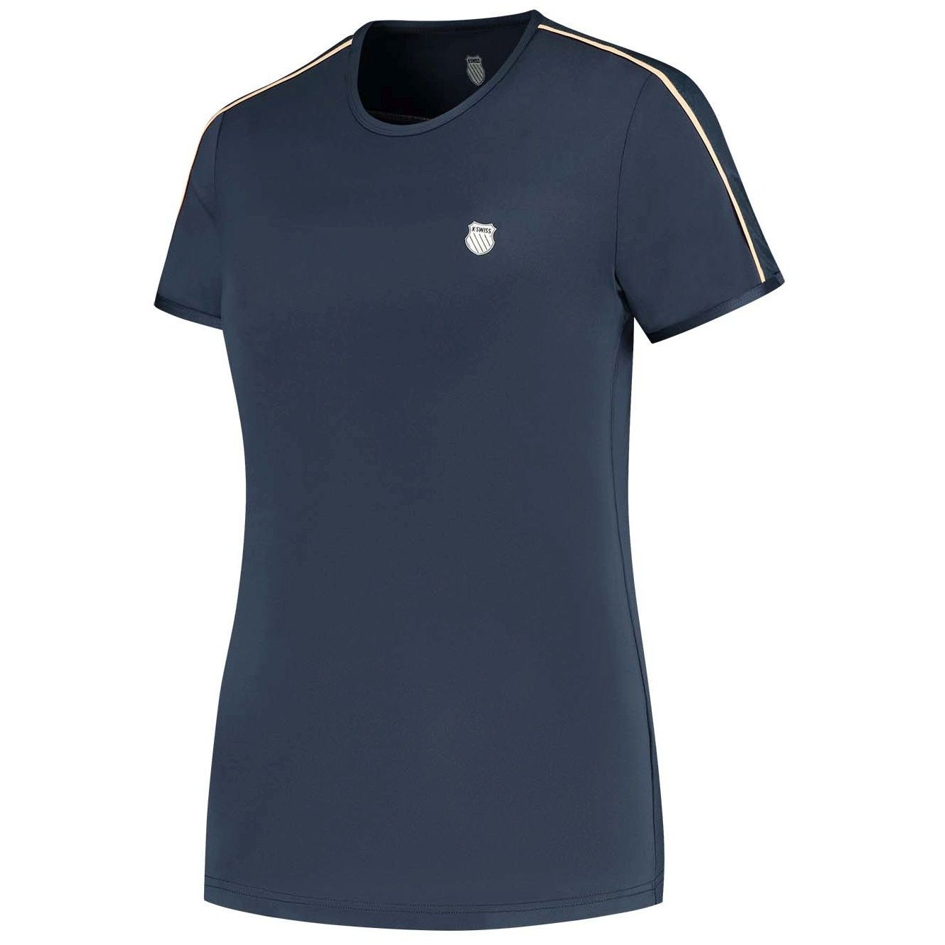 Camiseta de tenis y pádel de mujer HYPERCOURT CREW 3 K·Swiss - Azul marino Azul marino-1
