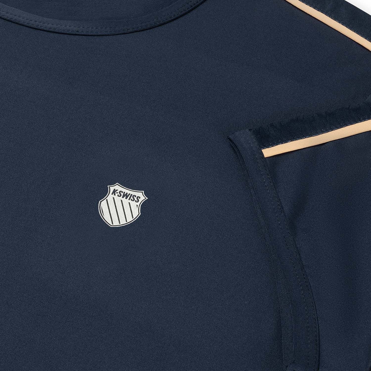 Camiseta de tenis y pádel de mujer HYPERCOURT CREW 3 K·Swiss - Azul marino Azul marino-3