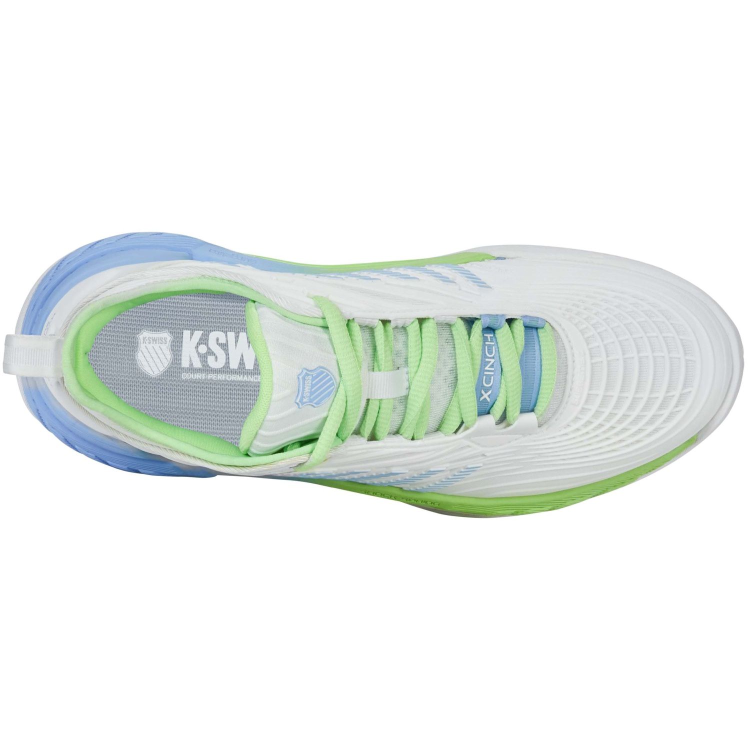 Imagen 6 de Zapatillas de tenis y pádel de mujer HYPERCOURT SUPREME 2 HB K·Swiss - Blanco / Verde Blanco / Verde