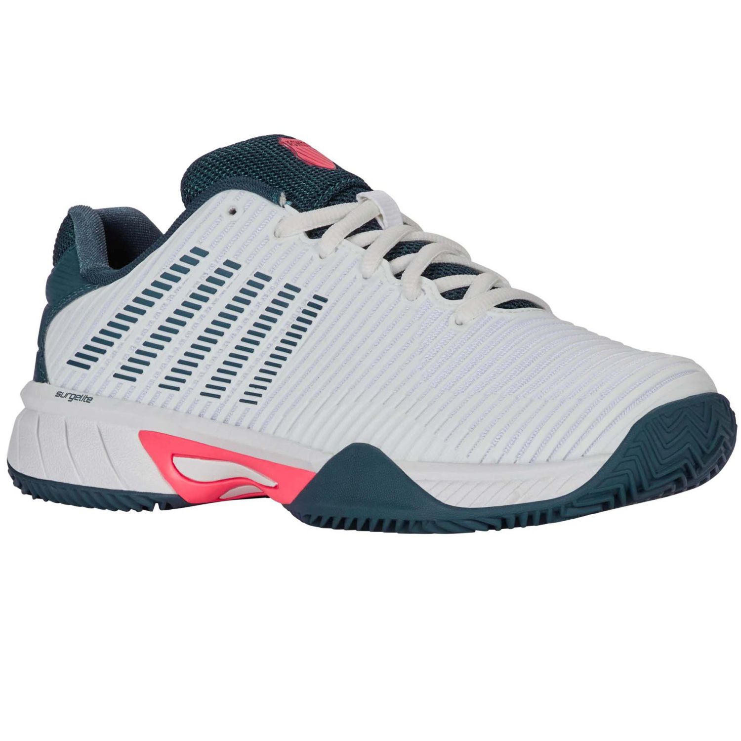 Zapatillas de tenis y pádel de niños HYPERCOURT EXPRESS 2 HB K·Swiss - Blanco / Turquesa Blanco / Turquesa-3