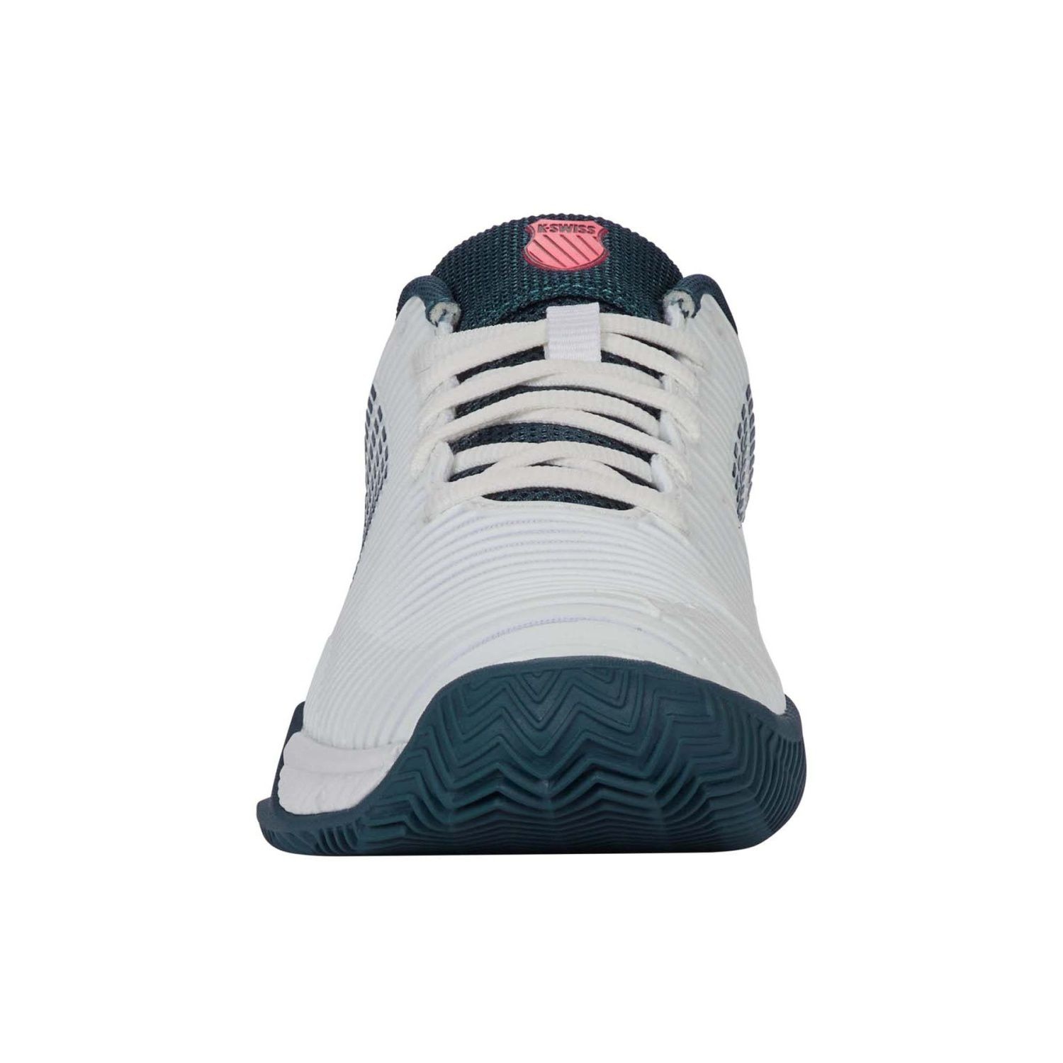 Zapatillas de tenis y pádel de niños HYPERCOURT EXPRESS 2 HB K·Swiss - Blanco / Turquesa Blanco / Turquesa-4
