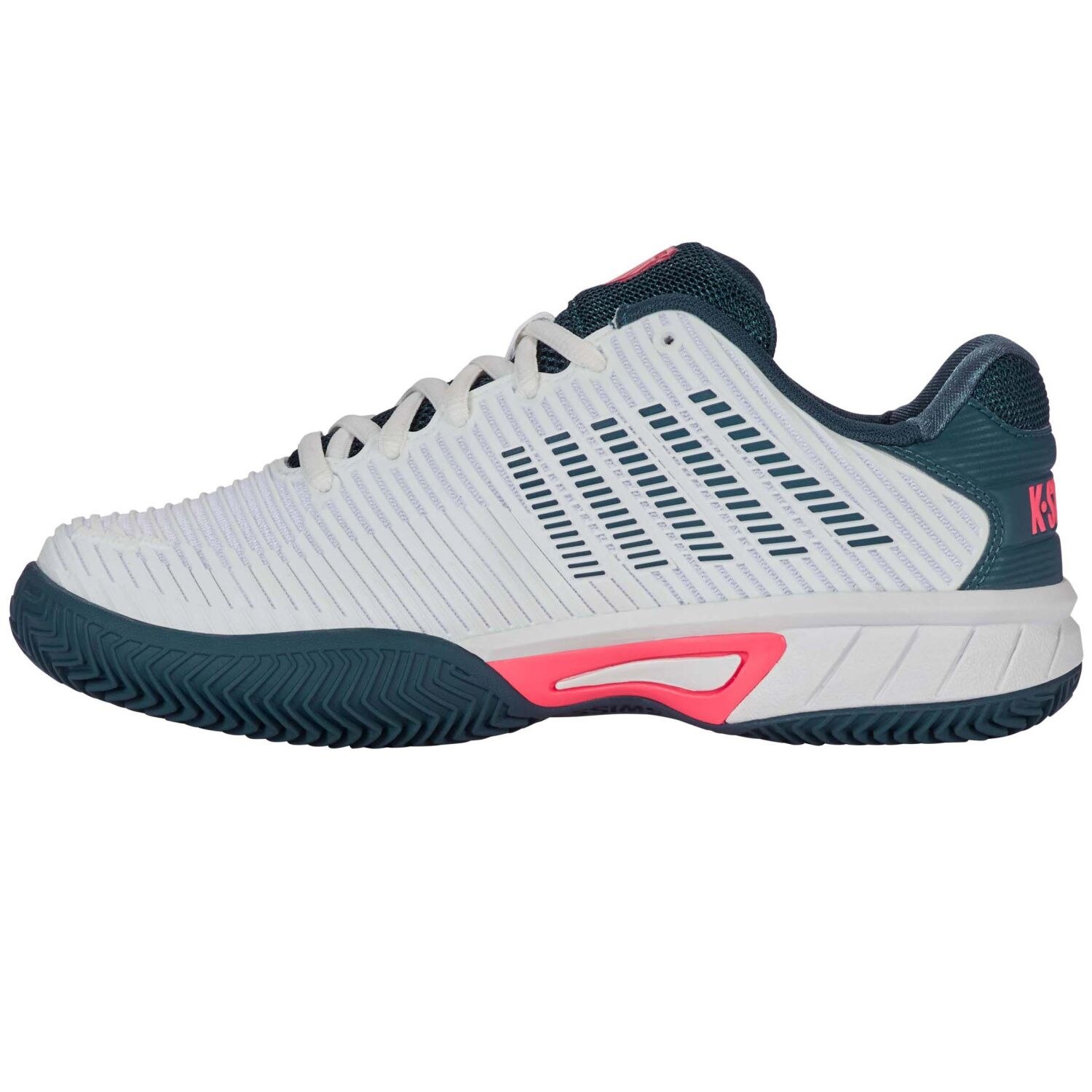 Zapatillas de tenis y pádel de niños HYPERCOURT EXPRESS 2 HB K·Swiss - Blanco / Turquesa Blanco / Turquesa-6