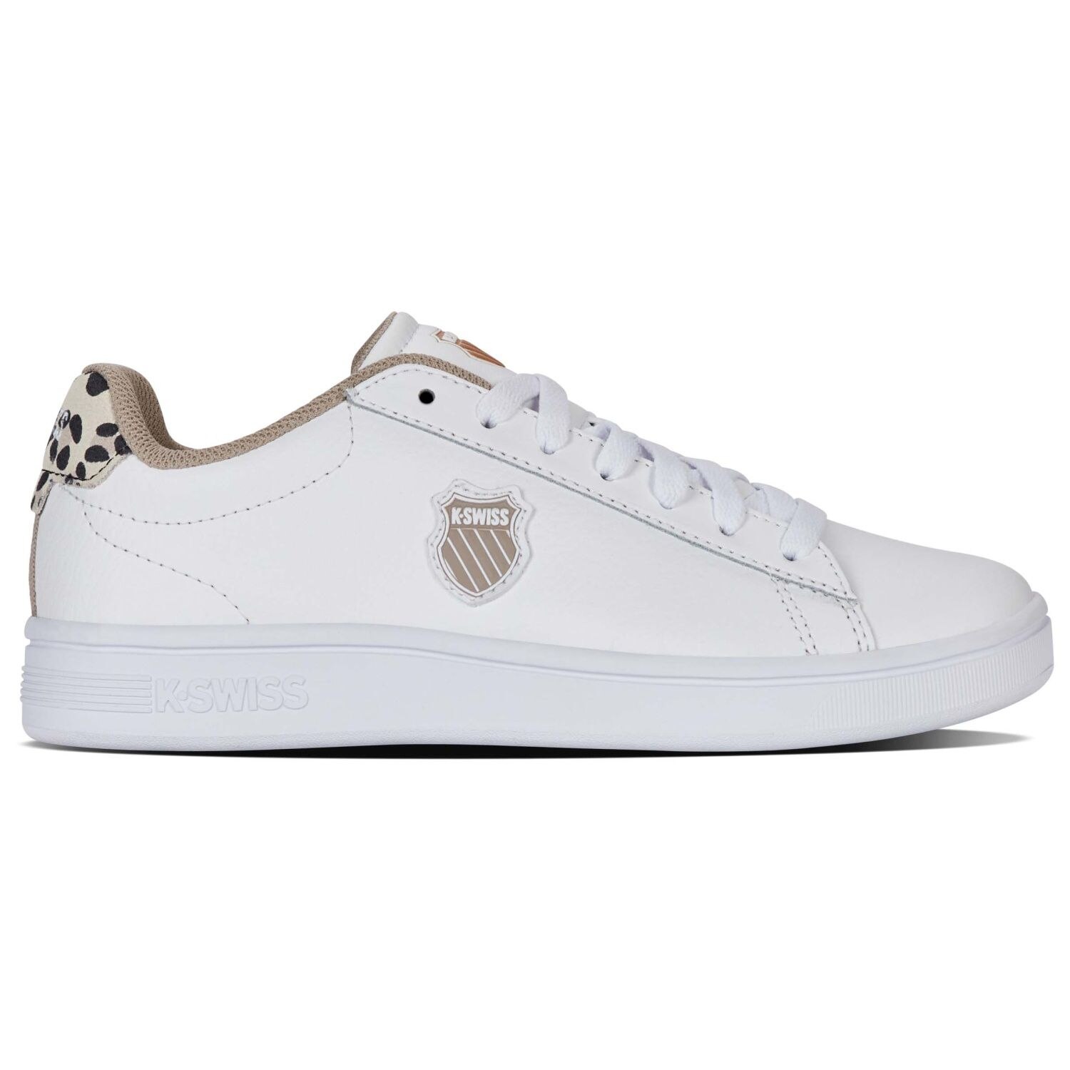 Zapatillas casual de mujer COURT SHIELD II K·Swiss - Blanco/Marrón Blanco/Marrón-1