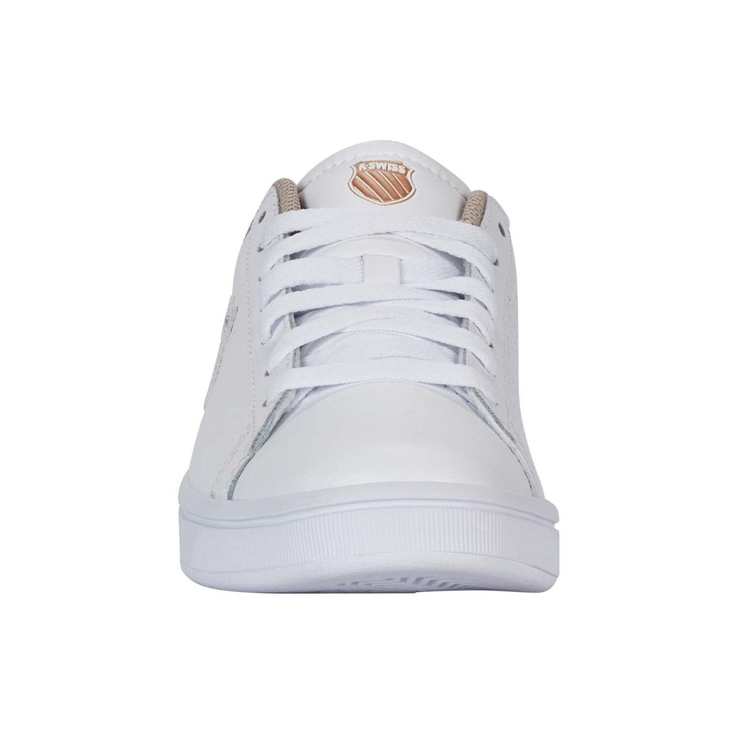 Zapatillas casual de mujer COURT SHIELD II K·Swiss - Blanco/Marrón Blanco/Marrón-4