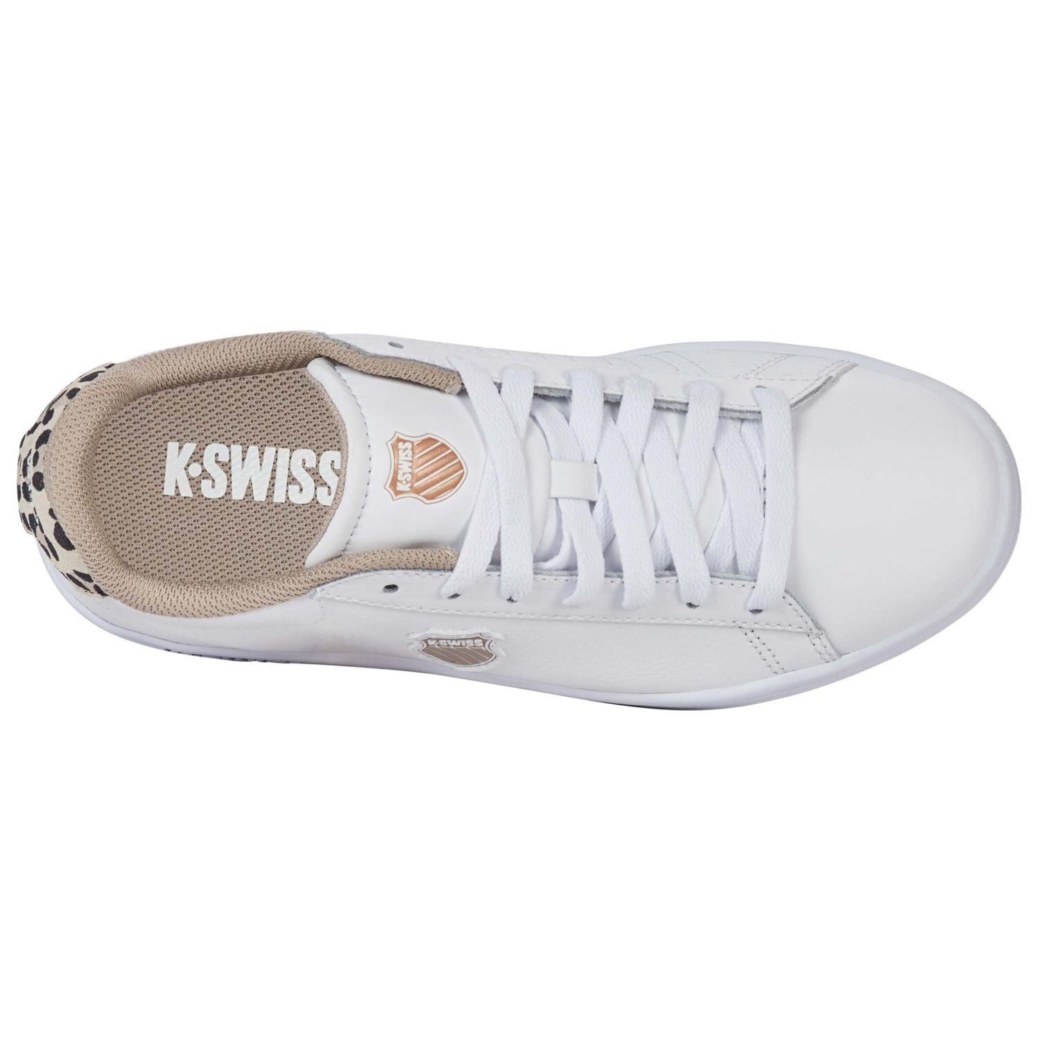Zapatillas casual de mujer COURT SHIELD II K·Swiss - Blanco/Marrón Blanco/Marrón-7