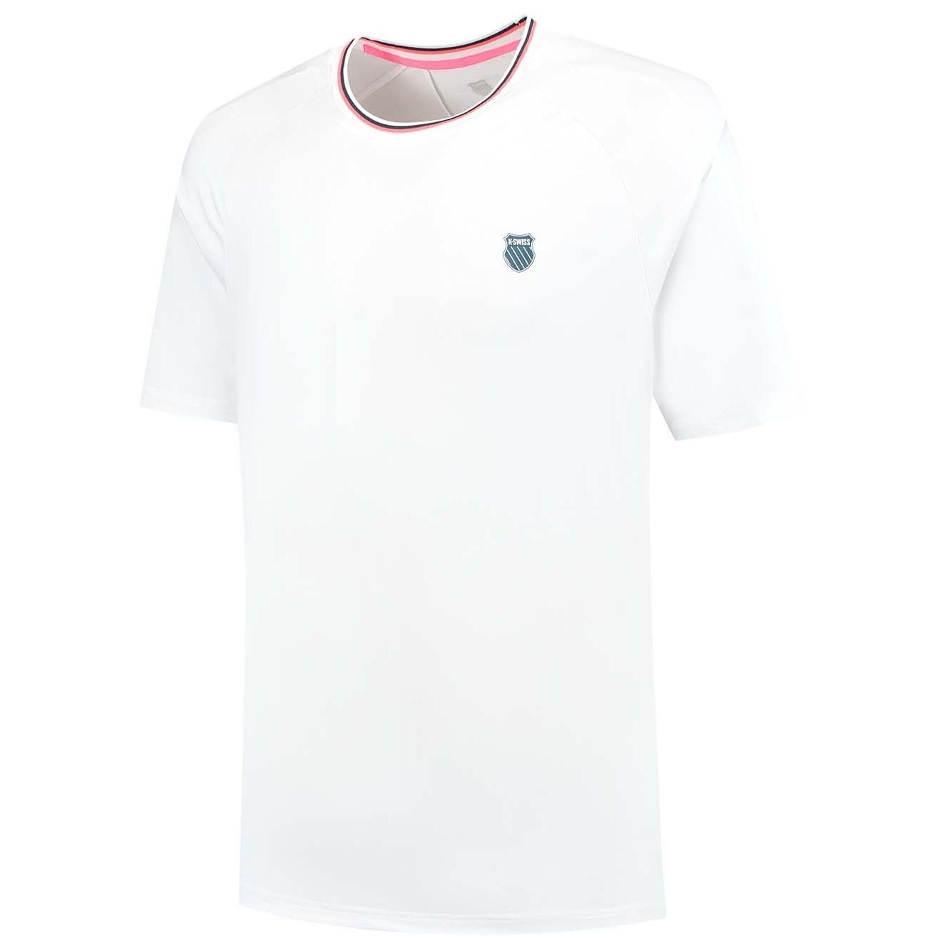 Camiseta de tenis y pádel de hombre HYPERCOURT MESH CREW 4 K·Swiss - Blanco Blanco-1