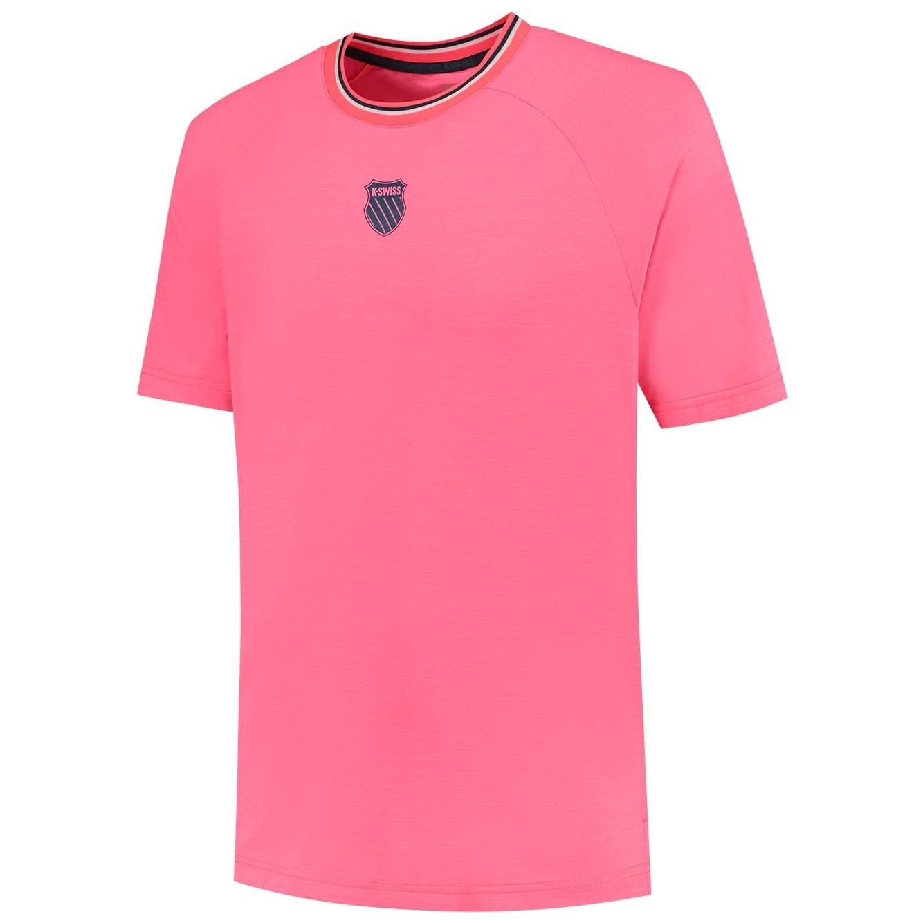 Imagen 0 de Camiseta de tenis y pádel de hombre HYPERCOURT MELANGE 3 K·Swiss Rosa