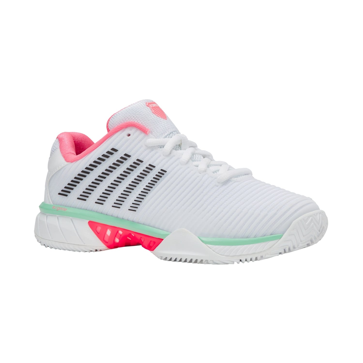 Imagen 3 de Zapatillas de tenis y pádel de mujer HYPERCOURT EXPRESS 2 HB K·Swiss - Blanco / Rosa Blanco / Rosa