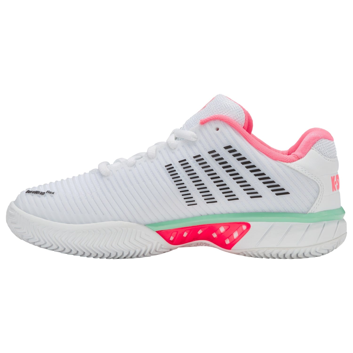 Imagen 6 de Zapatillas de tenis y pádel de mujer HYPERCOURT EXPRESS 2 HB K·Swiss - Blanco / Rosa Blanco / Rosa