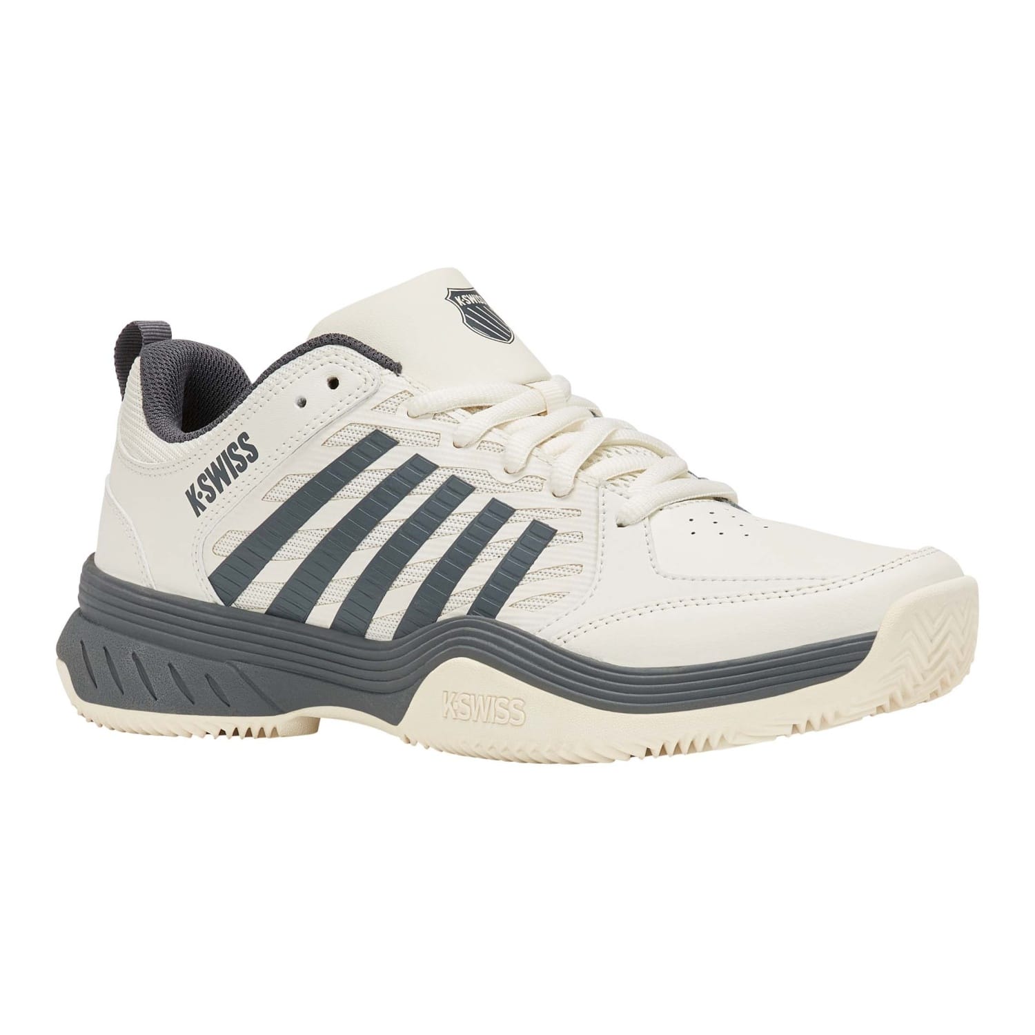 Imagen 3 de Zapatillas de tenis y pádel de hombre COURT EXPRESS 2 CLAY K·Swiss - Blanco / Gris Blanco / Gris