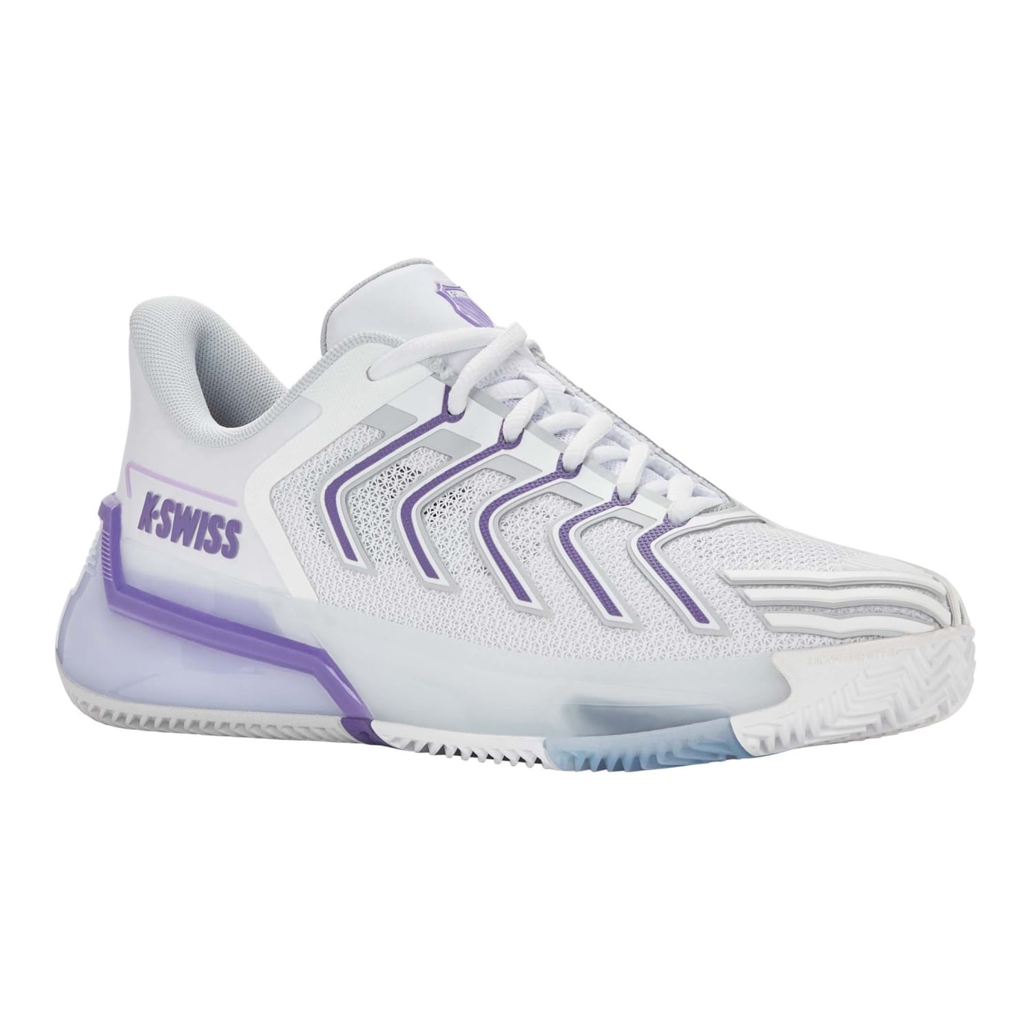 Zapatillas de tenis y pádel de mujer ULTRA SHOT 4 CLAY K·Swiss - Blanco/Morado Blanco/Morado-3