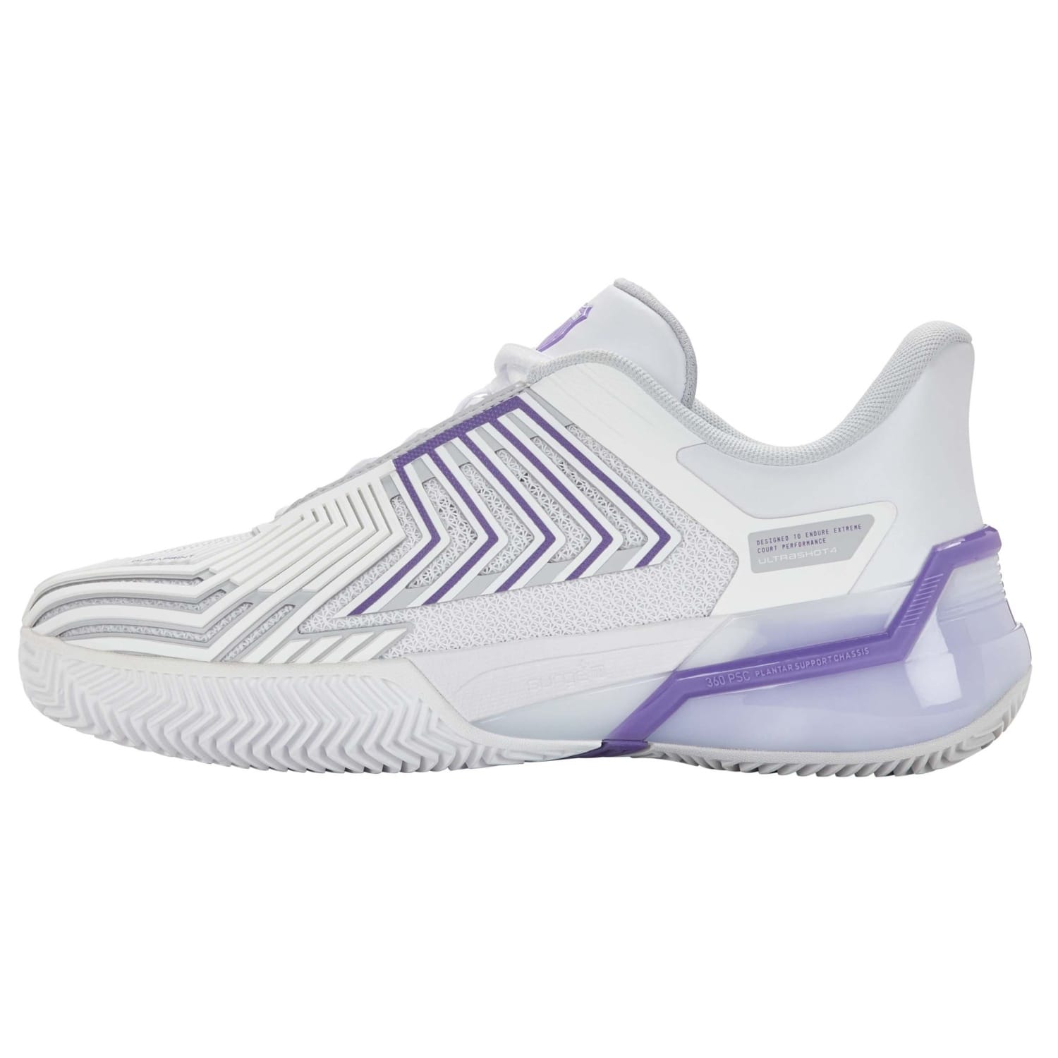 Zapatillas de tenis y pádel de mujer ULTRA SHOT 4 CLAY K·Swiss - Blanco/Morado Blanco/Morado-6