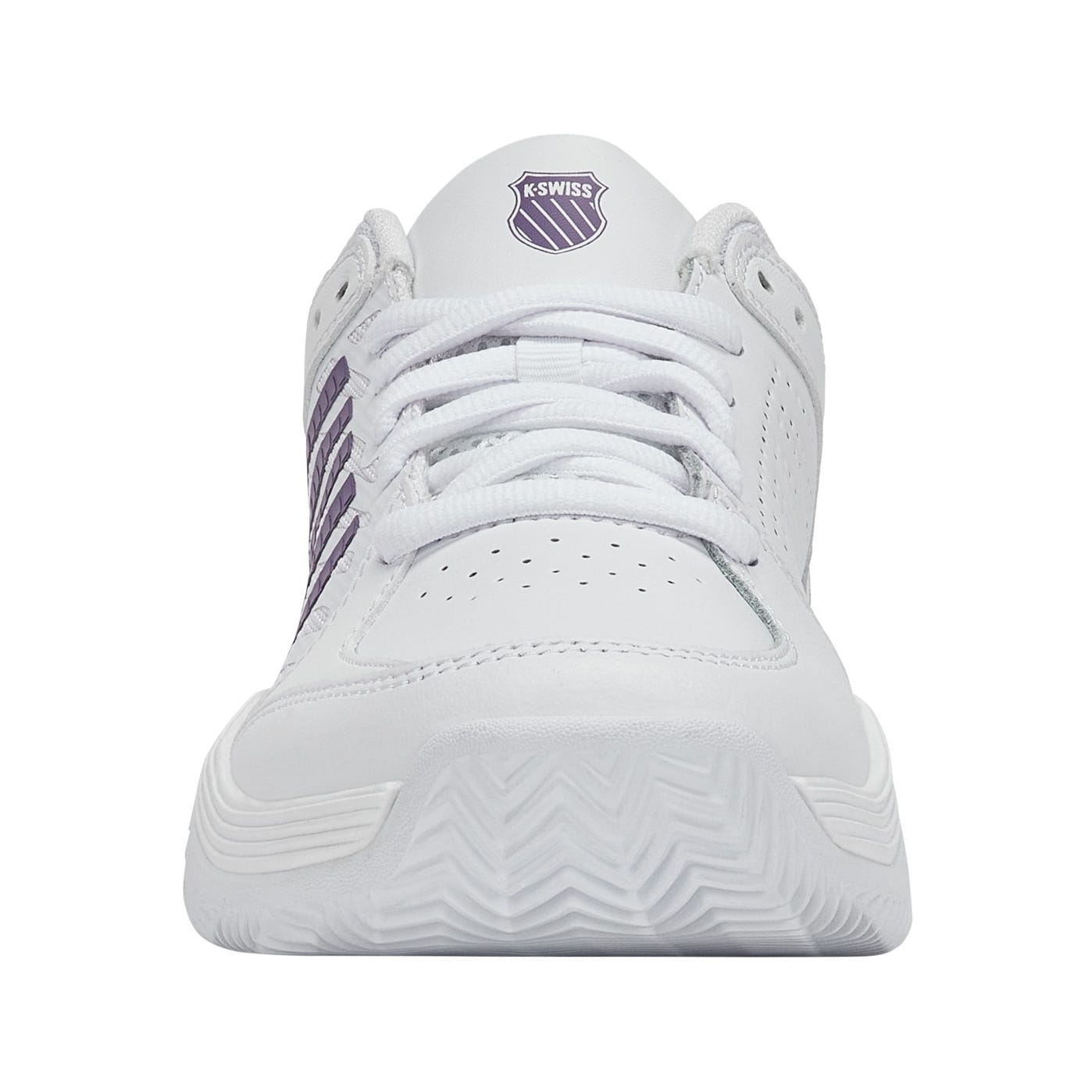 Zapatillas de tenis y pádel de mujer COURT EXPRESS 2 CLAY K·Swiss - Blanco/Morado Blanco/Morado-4