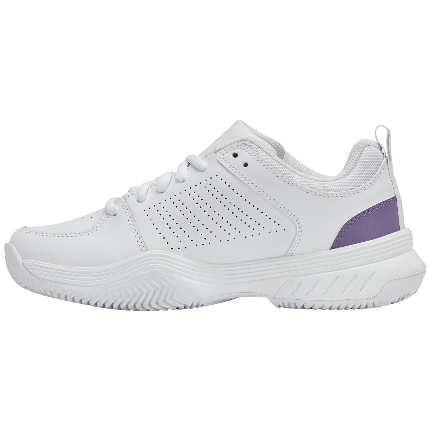 Zapatillas de tenis y pádel de mujer COURT EXPRESS 2 CLAY K·Swiss - Blanco/Morado Blanco/Morado-6