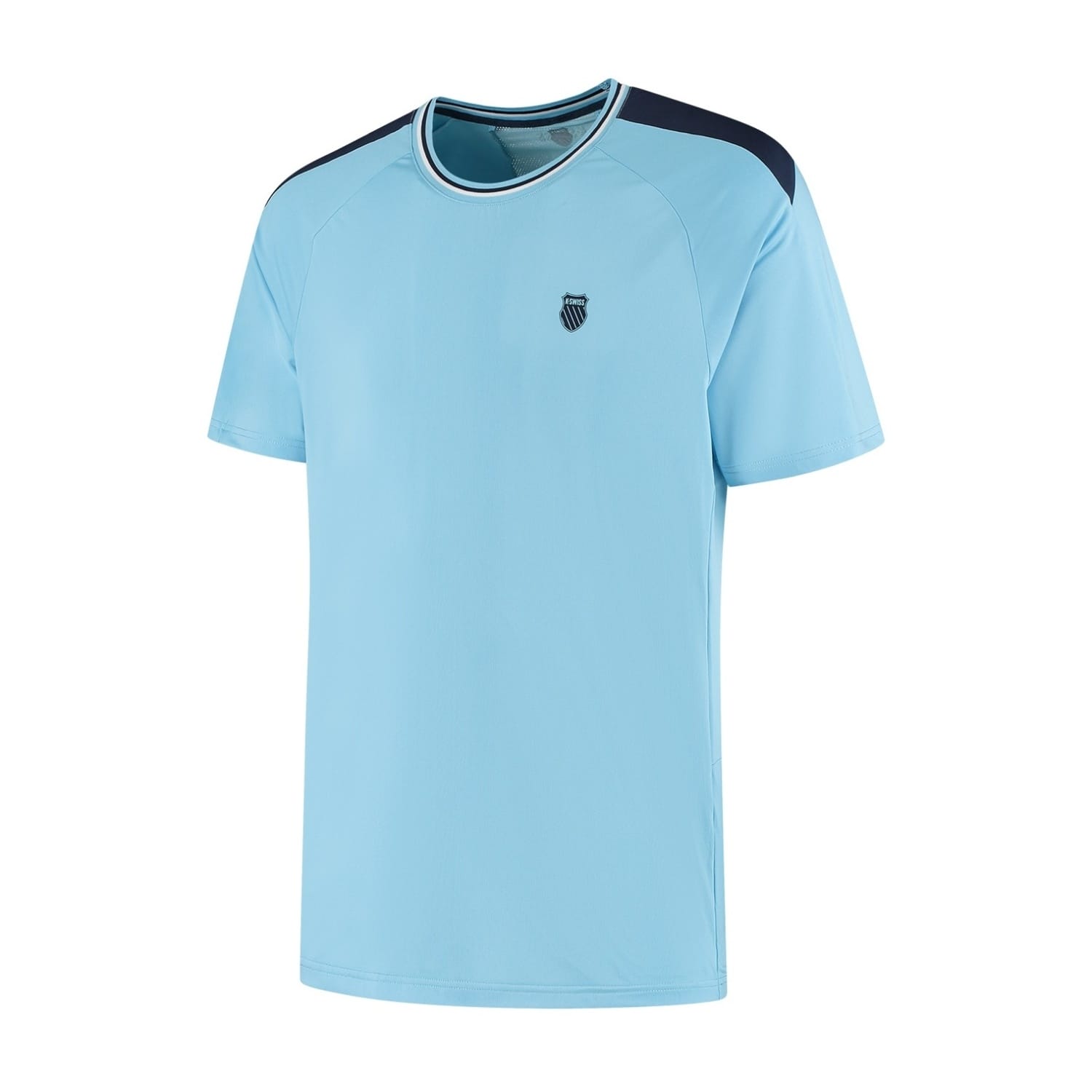 Imagen 0 de Camiseta de tenis y pádel de hombre HYPERCOURT MESH CREW 5 K·Swiss Azul claro