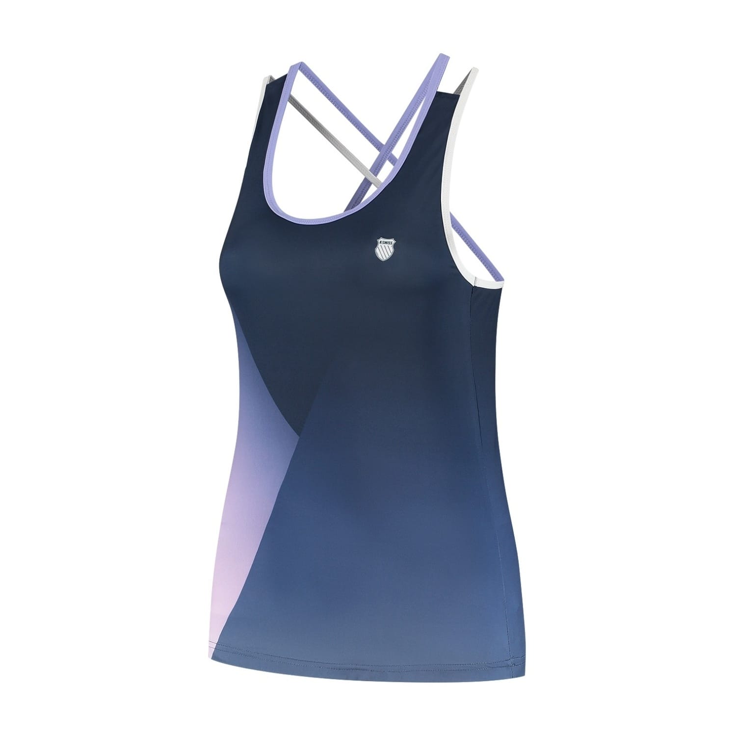 Imagen 0 de Camiseta de tenis y pádel de mujer HYPERCOURT PRINT K·Swiss Azul