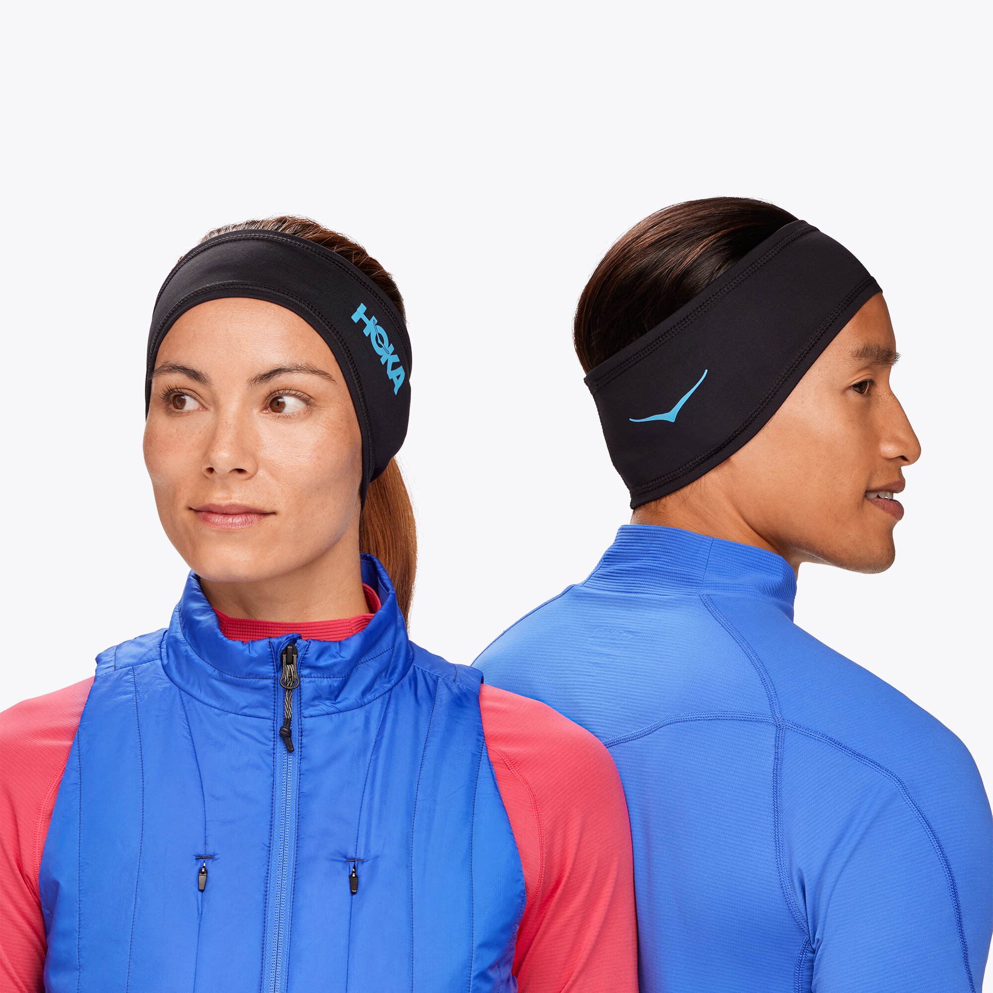 Cinta de pelo unisex COLDSNAP FLEECE HEADBAND Hoka - Negro Negro-2