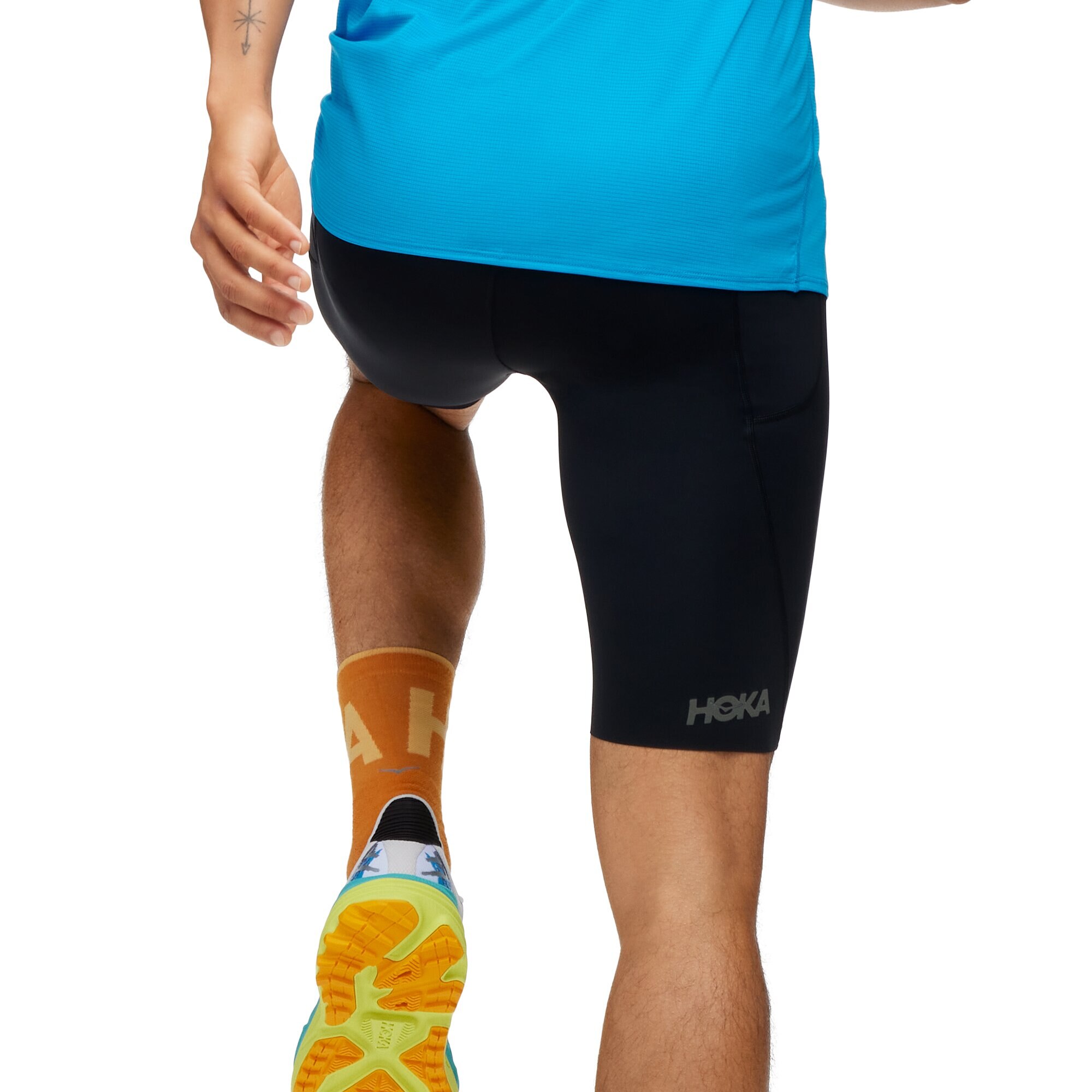 Malla de hombre NOVAFLY HALF TIGHT Hoka - Negro Negro-2