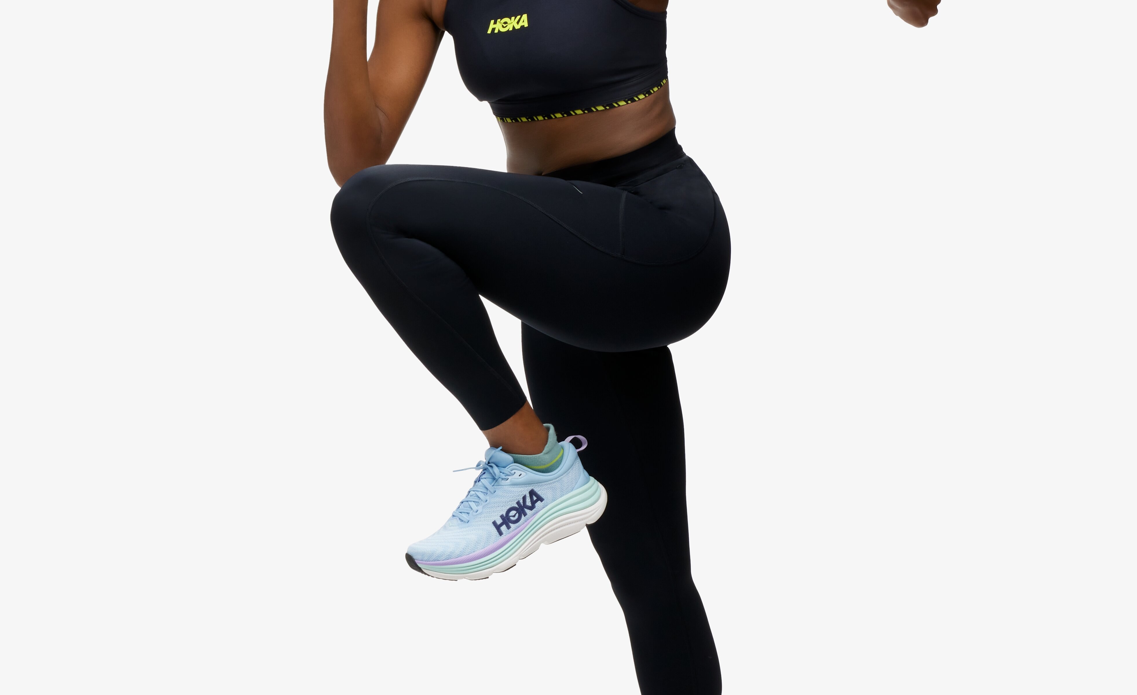 Malla de mujer NOVAFLY RUN TIGHT 25' Hoka - Negro Negro-3