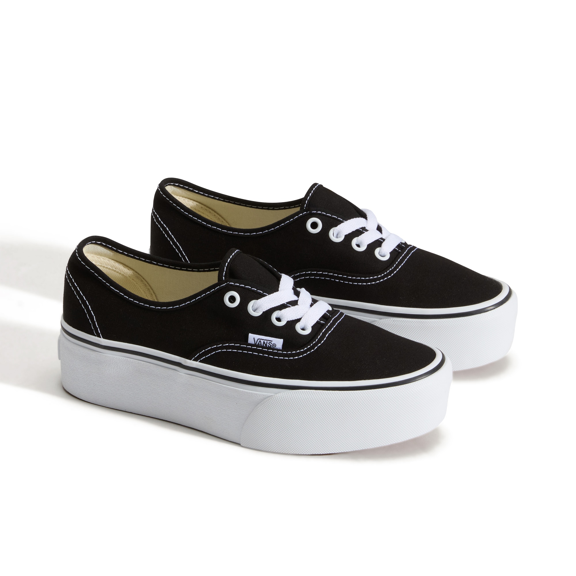 Zapatillas casual de mujer Authentic Stackform Vans - Negro / Blanco Negro / Blanco-2