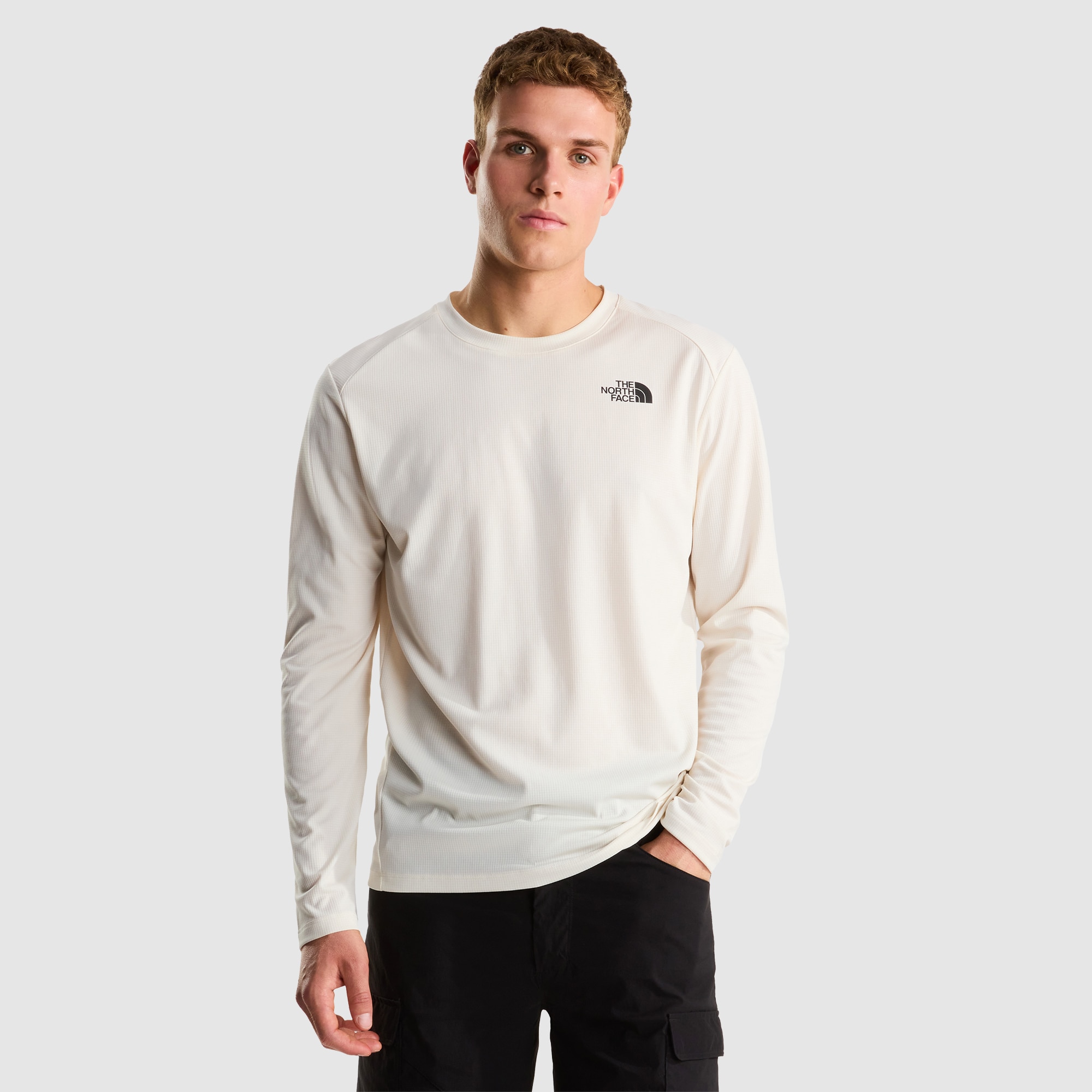 Camiseta de manga larga para hombre Shadow The North Face - Blanco Blanco-1