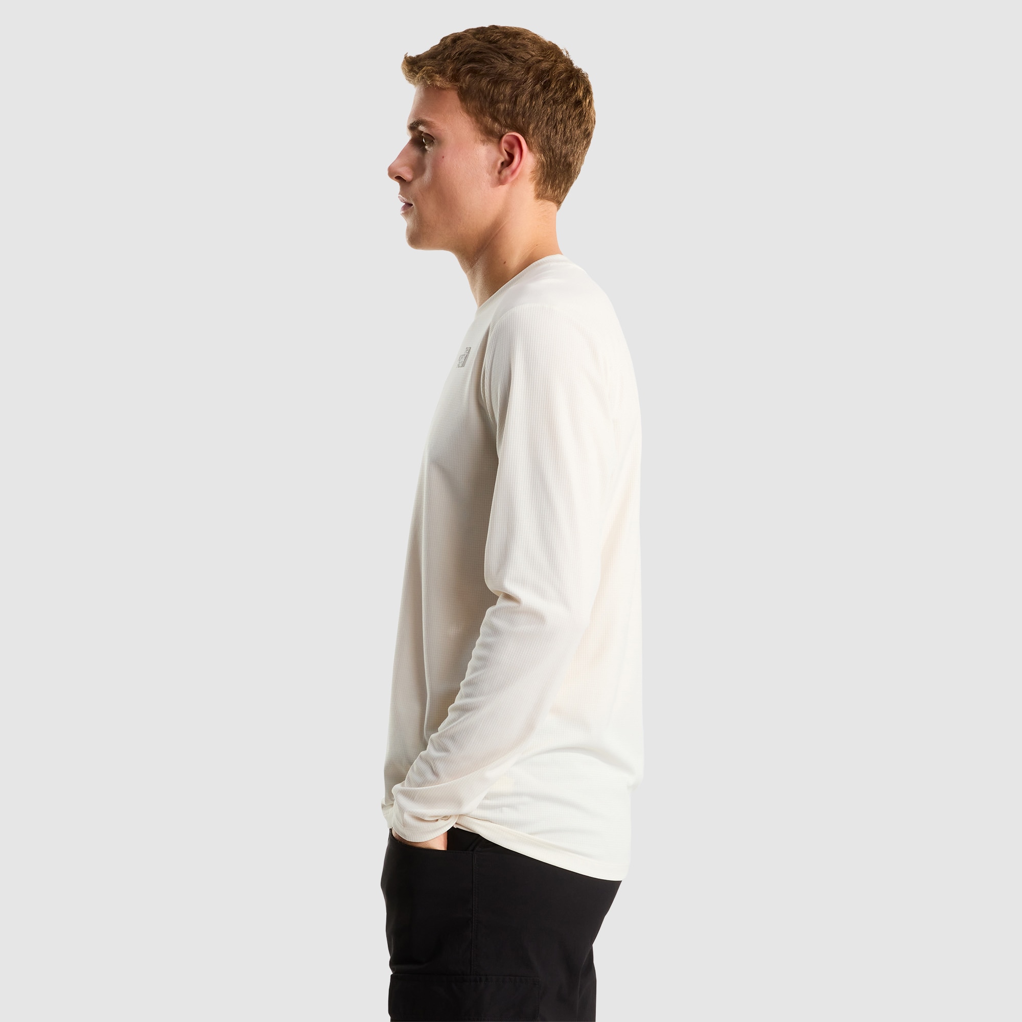 Camiseta de manga larga para hombre Shadow The North Face - Blanco Blanco-4