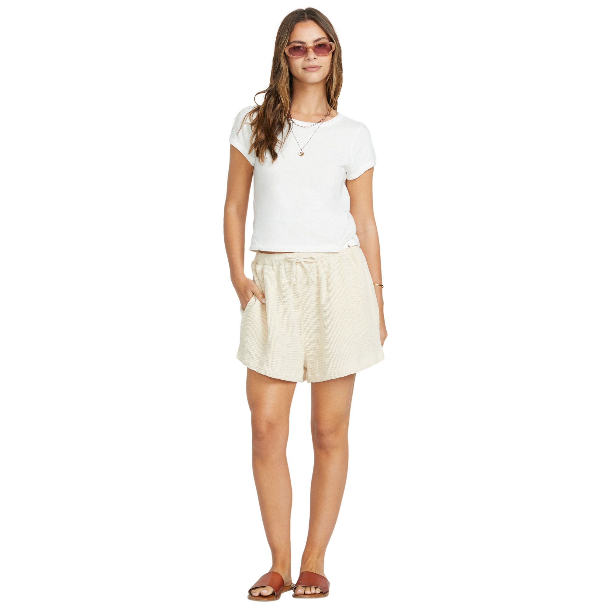 Imagen 3 de Shorts de mujer So Cozy Billabong - Beige Beige