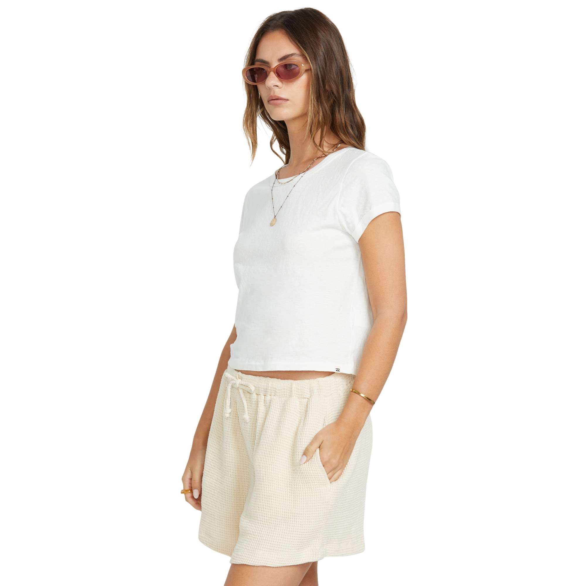 Imagen 4 de Shorts de mujer So Cozy Billabong - Beige Beige