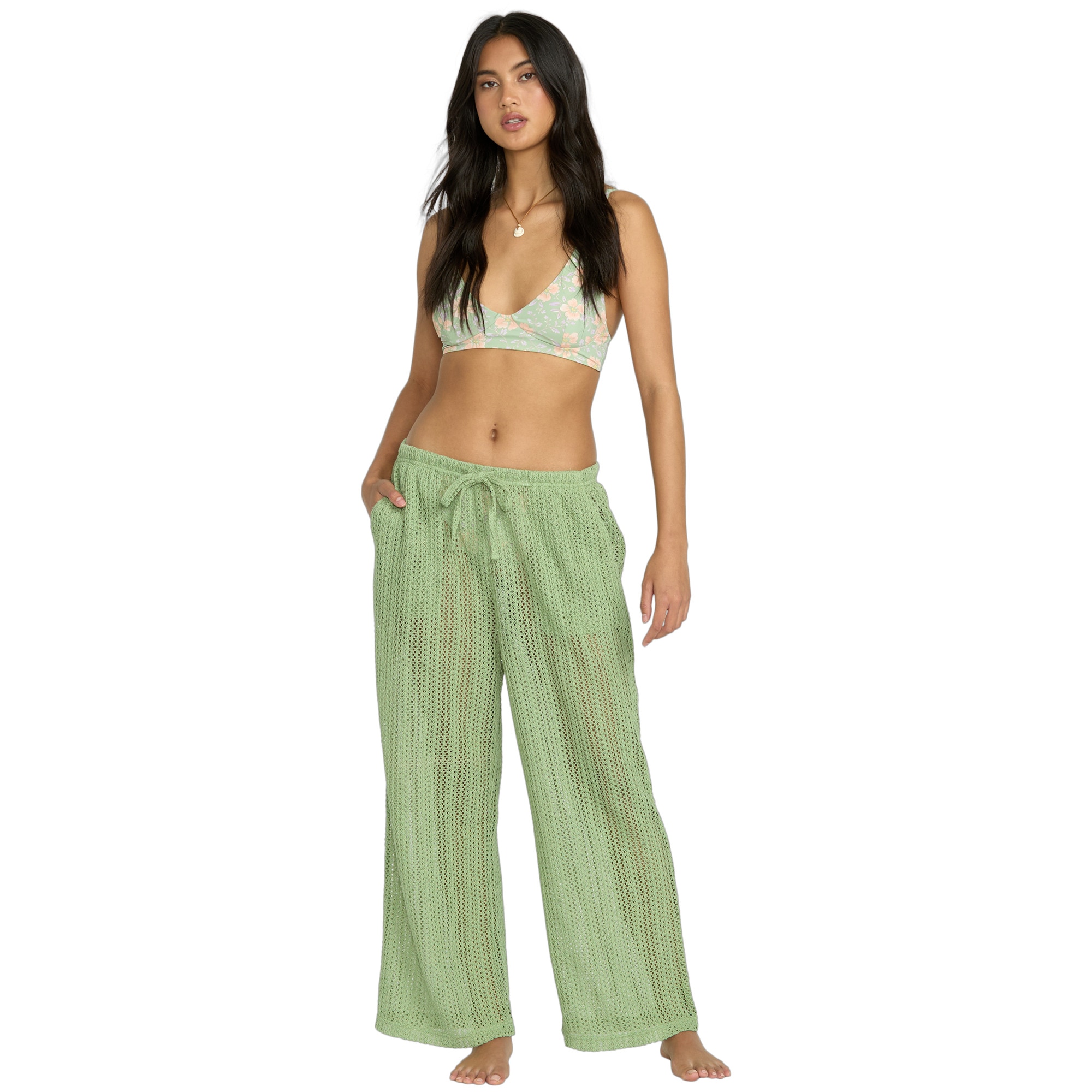 Imagen 0 de Pantalón de mujer Tropic Beach Billabong Verde