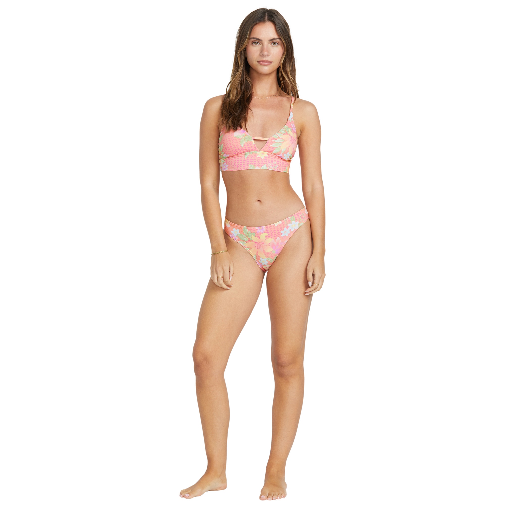 Top de mujer Crazy For Coral Billabong - Naranja Naranja-3
