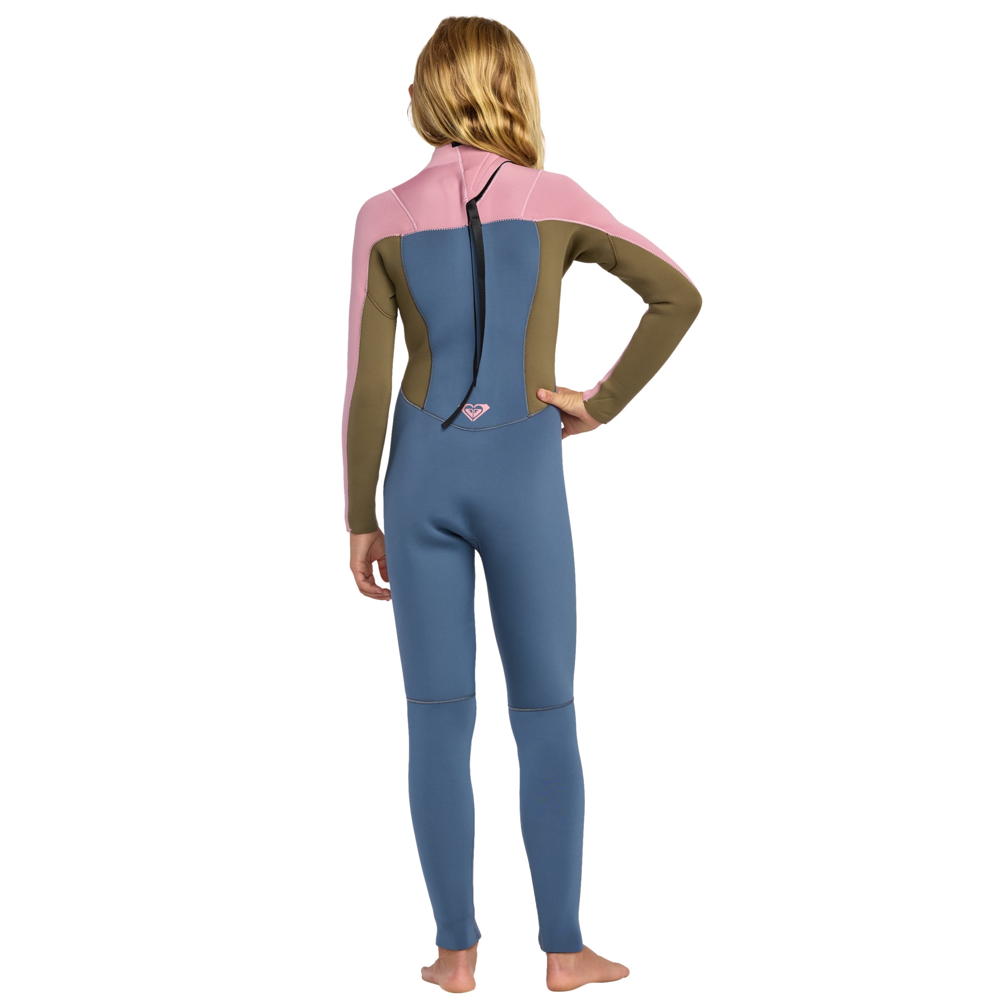 Traje de surf con cremallera posterior de niños 3/2mm Prologue+ Roxy - Multicolor Multicolor-2