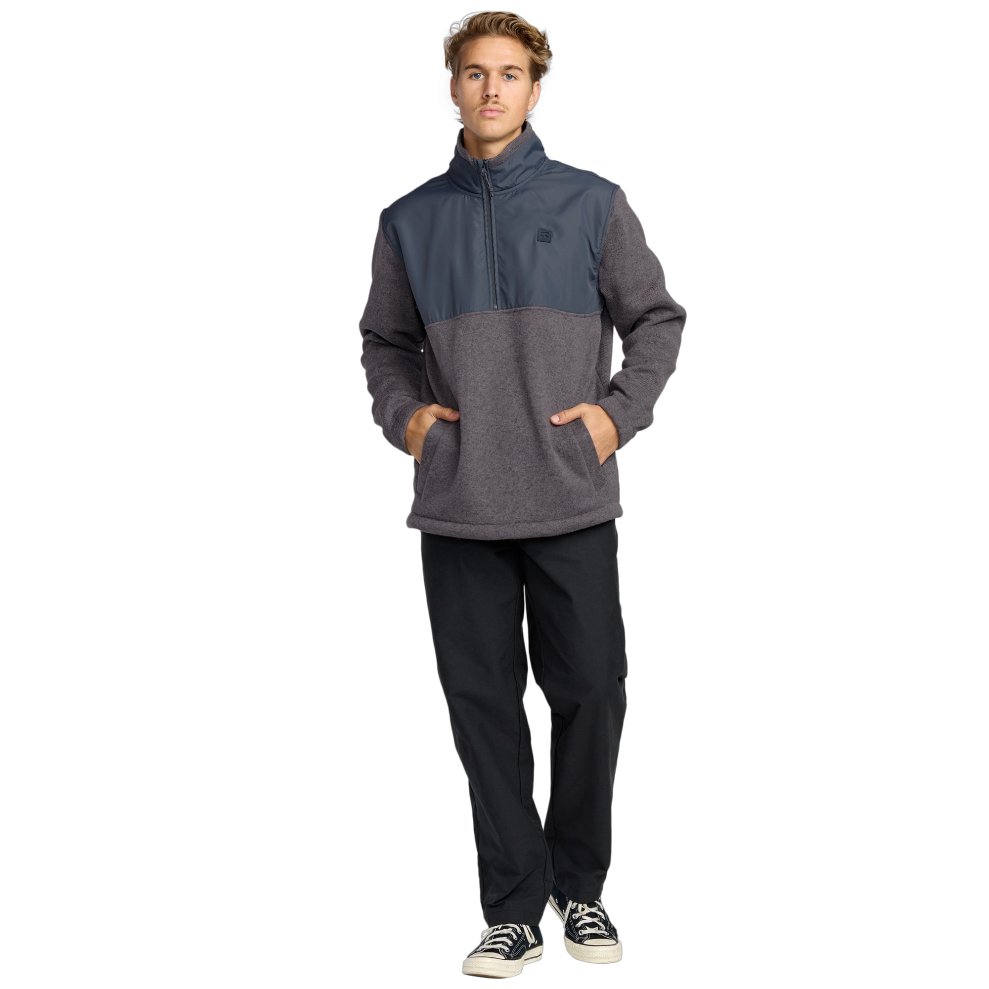 Forro polar de hombre Boundary Blocked Billabong - Gris / Azul Gris / Azul-3