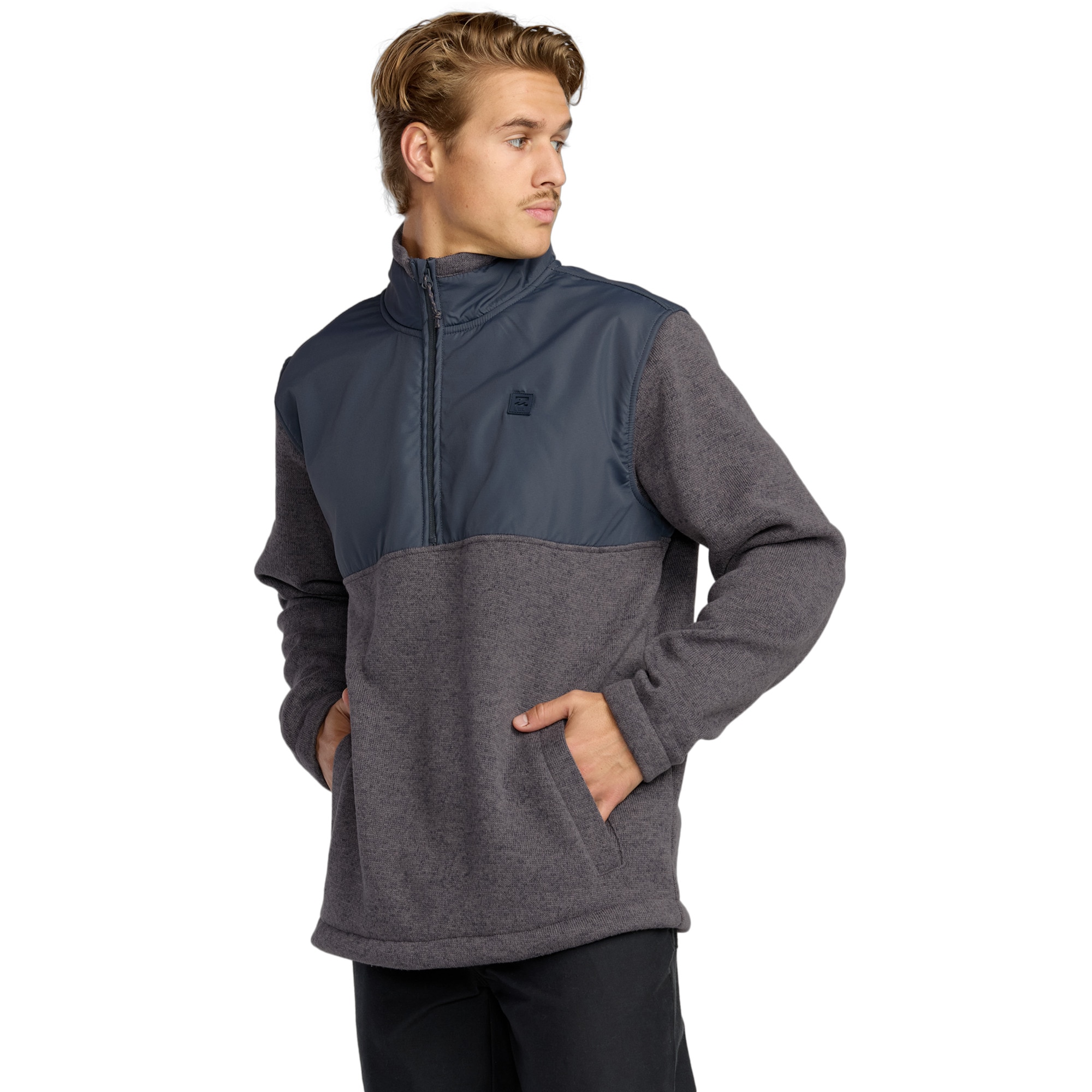 Forro polar de hombre Boundary Blocked Billabong - Gris / Azul Gris / Azul-4