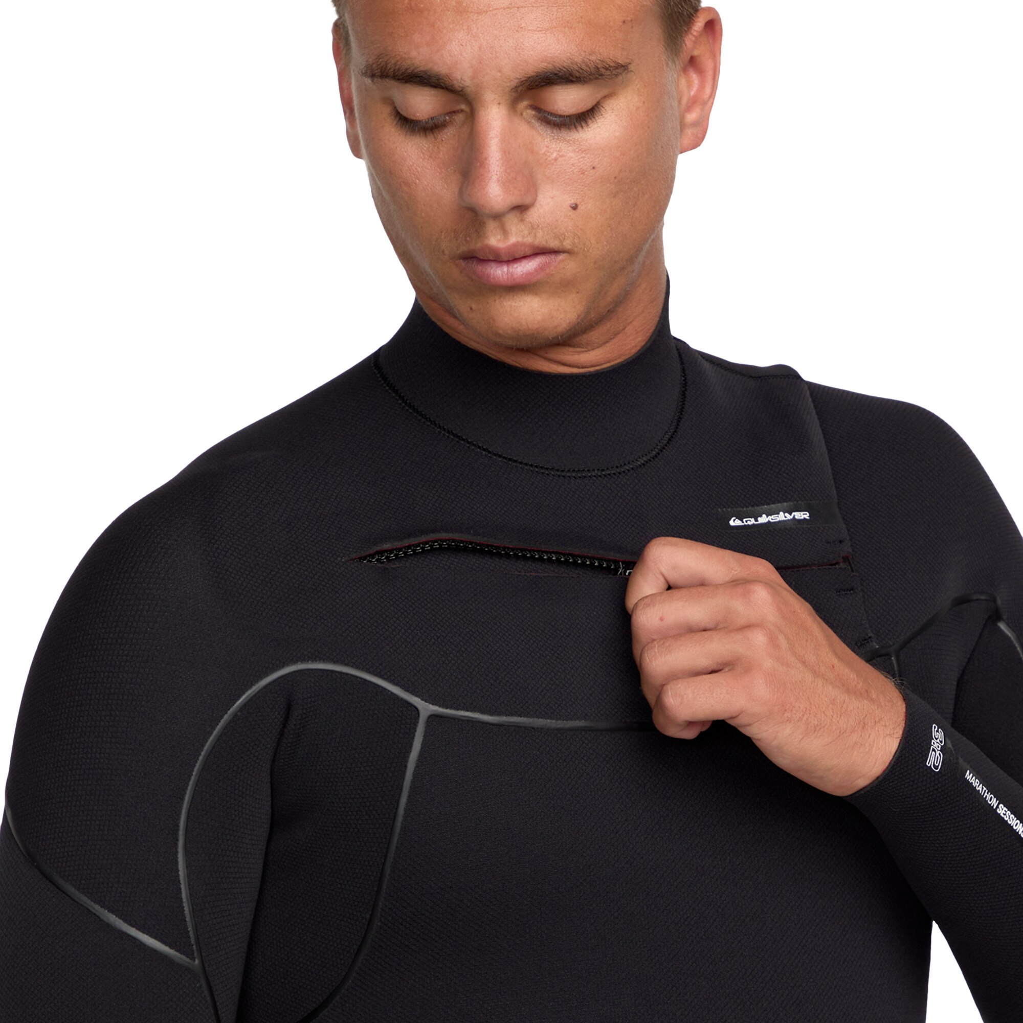 Traje de surf con cremallera en el pecho de hombre Marathon Sessions 4/3mm Quiksilver - Negro Negro-4