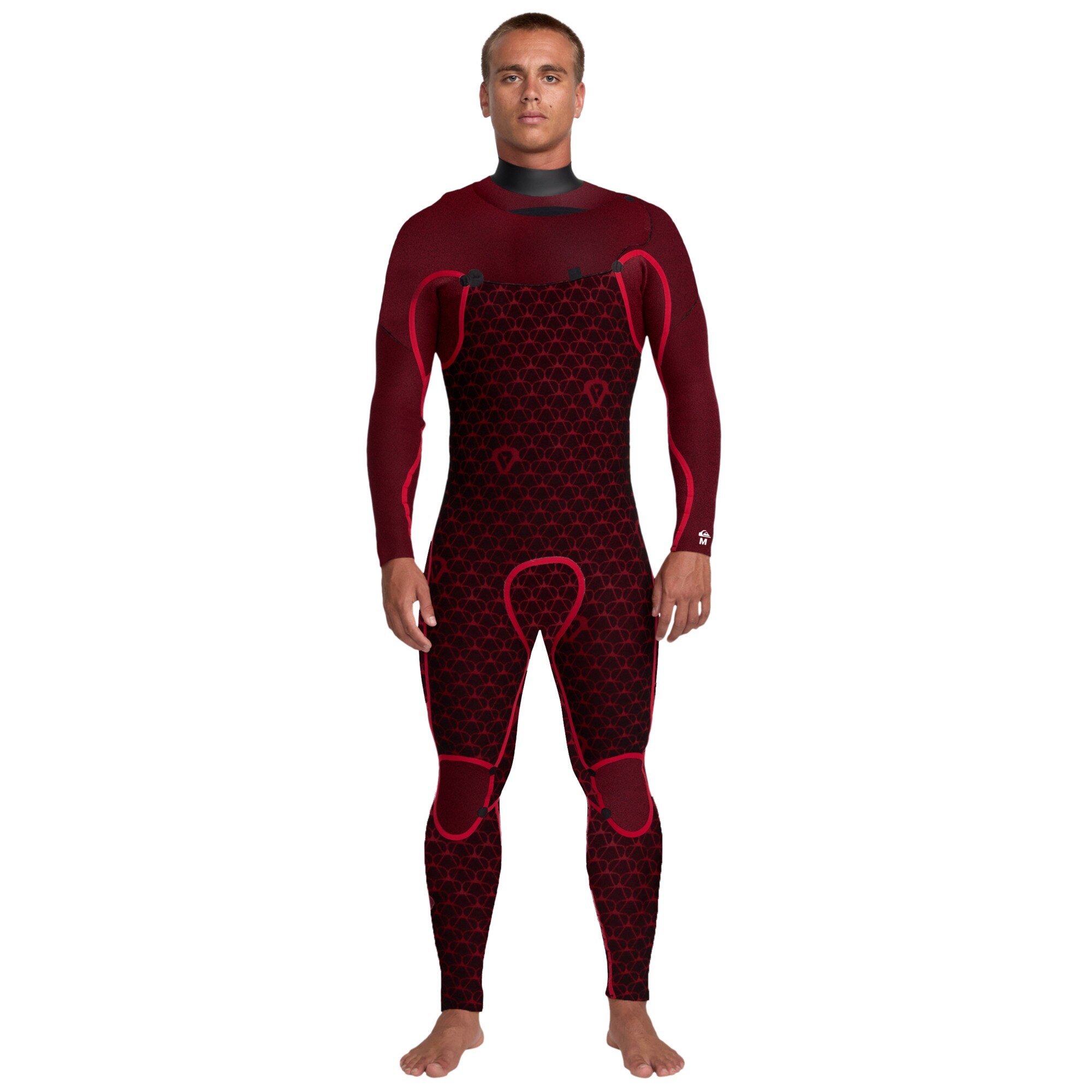 Traje de surf con cremallera en el pecho de hombre Marathon Sessions 4/3mm Quiksilver - Negro Negro-6