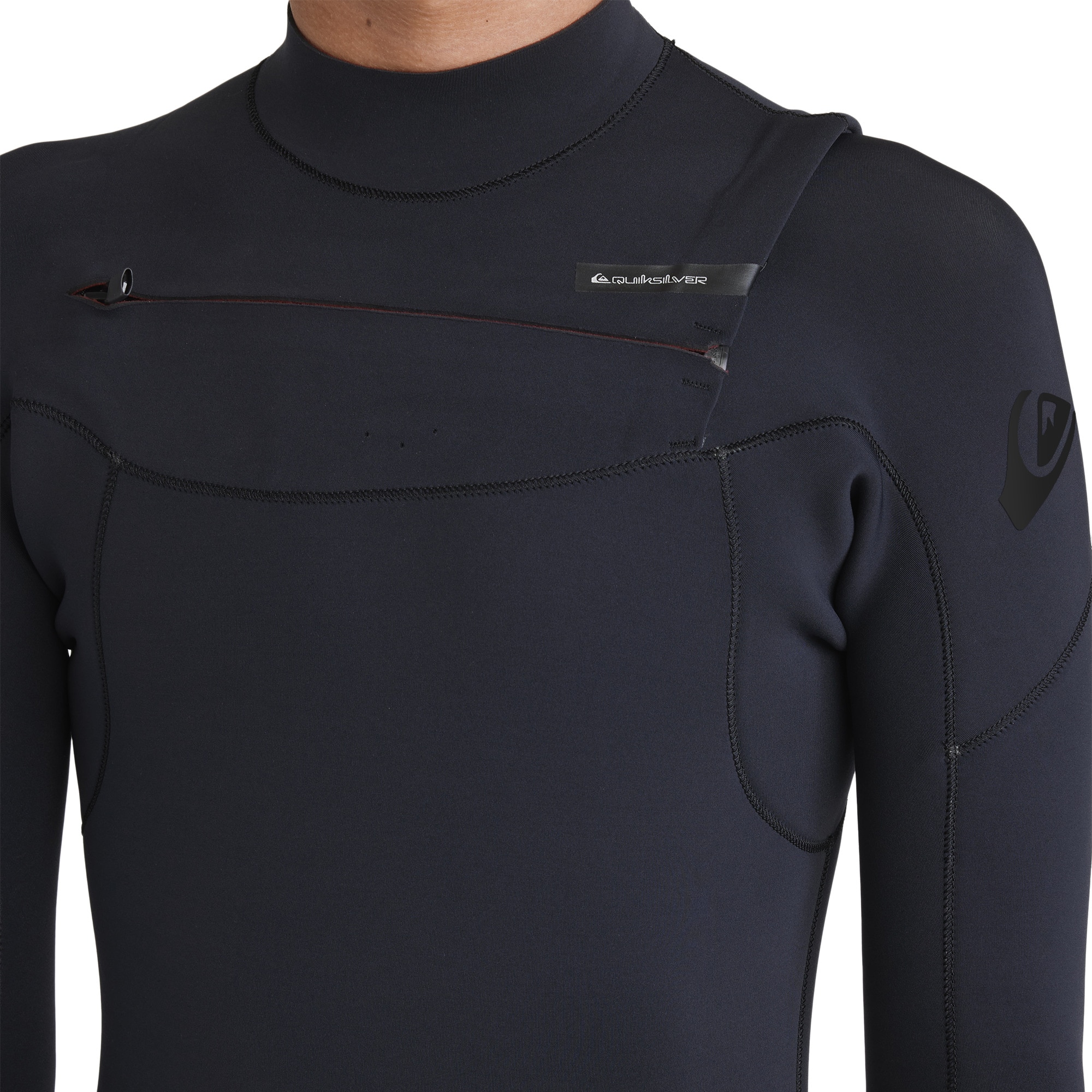 Traje de surf con cremallera en el pecho de hombre Everyday Sessions 4/3mm Quiksilver - Negro Negro-4