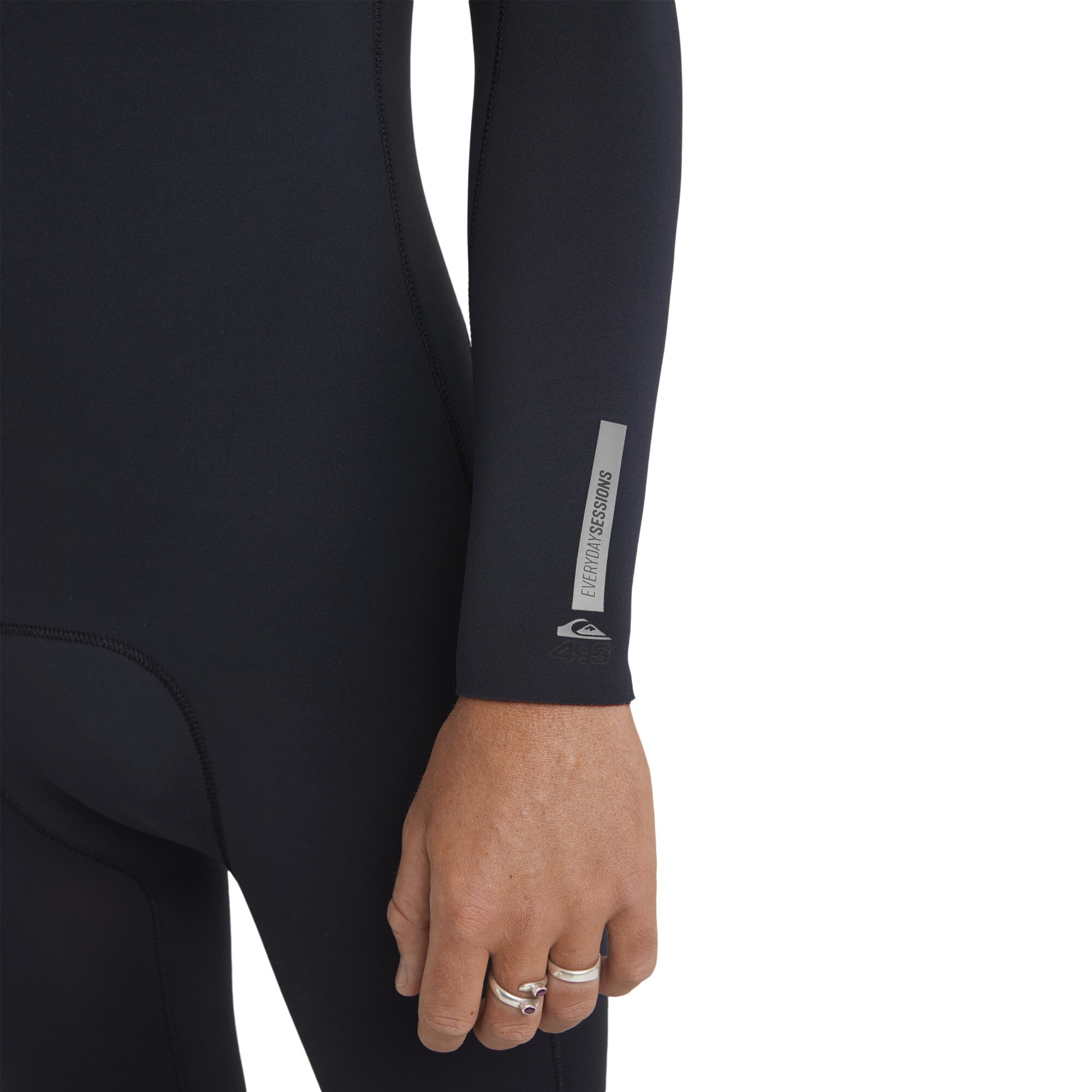 Traje de surf con cremallera en el pecho de hombre Everyday Sessions 4/3mm Quiksilver - Negro Negro-6