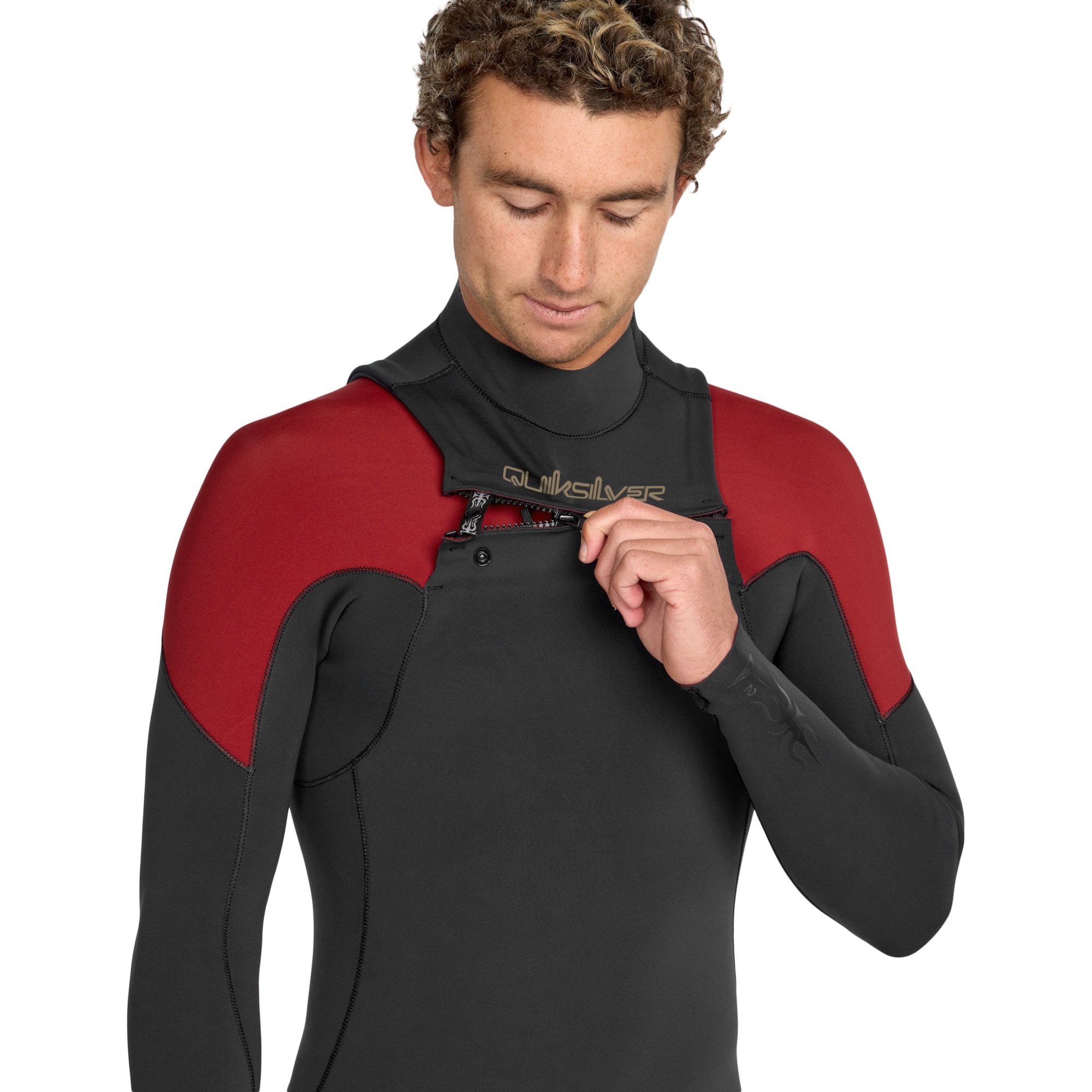 Imagen 4 de Traje de surf de hombre 2/2mm Mercury Quiksilver - Rojo Rojo