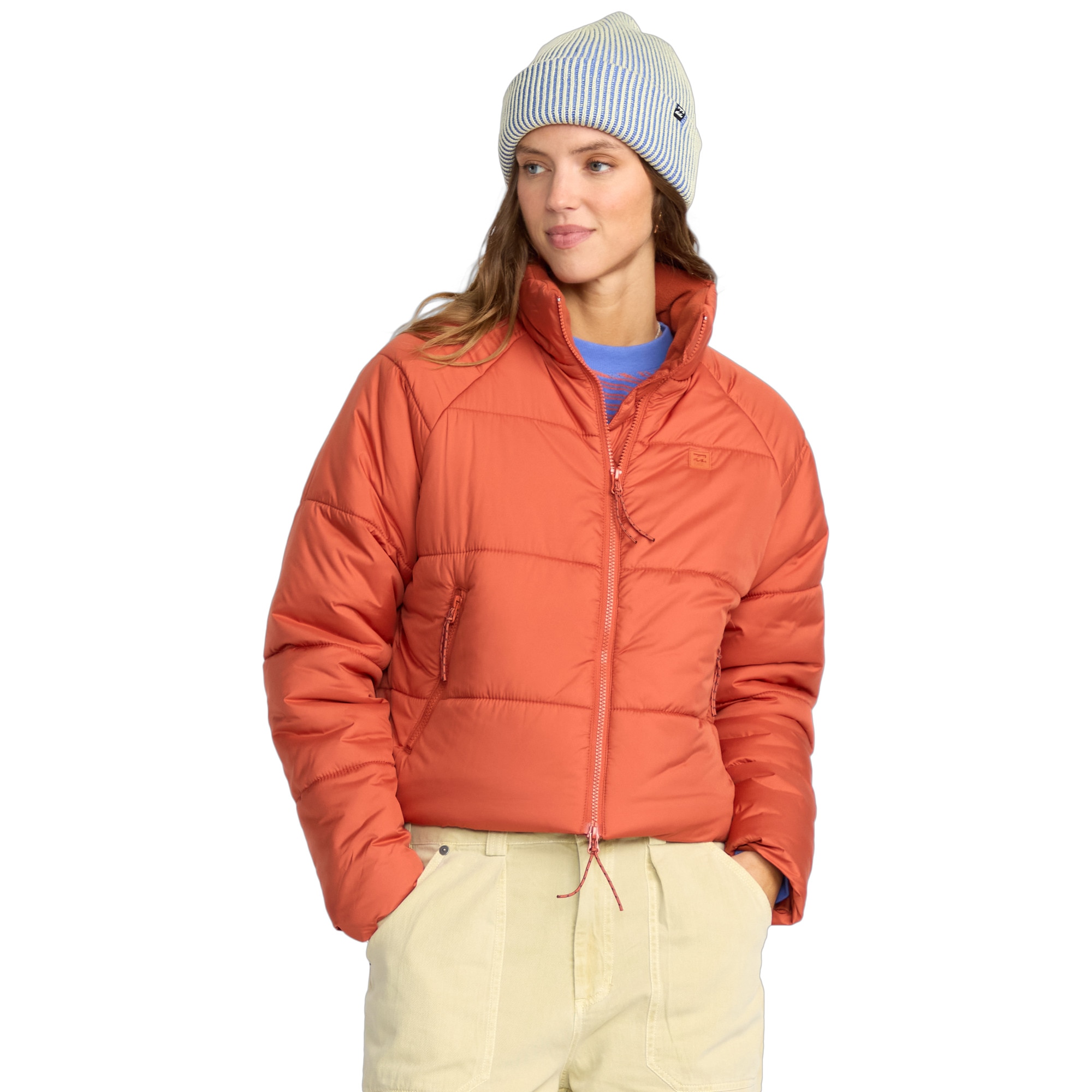 Chaqueta de mujer High Line Billabong - Rojo Teja Rojo Teja-1