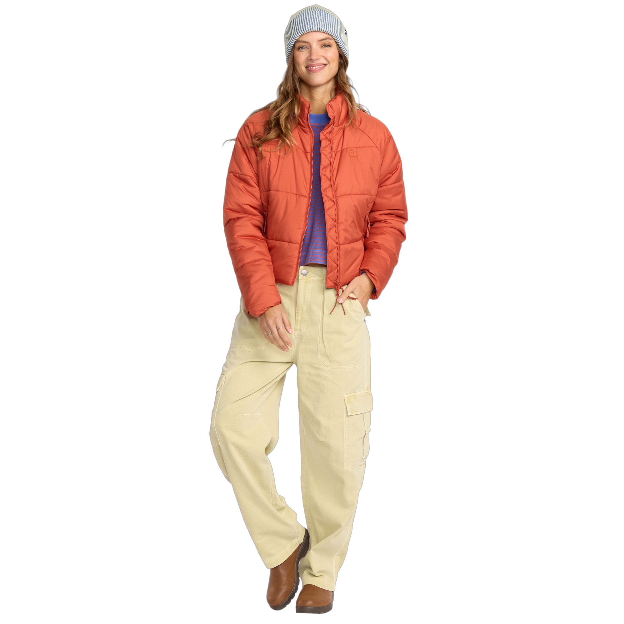 Chaqueta de mujer High Line Billabong - Rojo Teja Rojo Teja-3