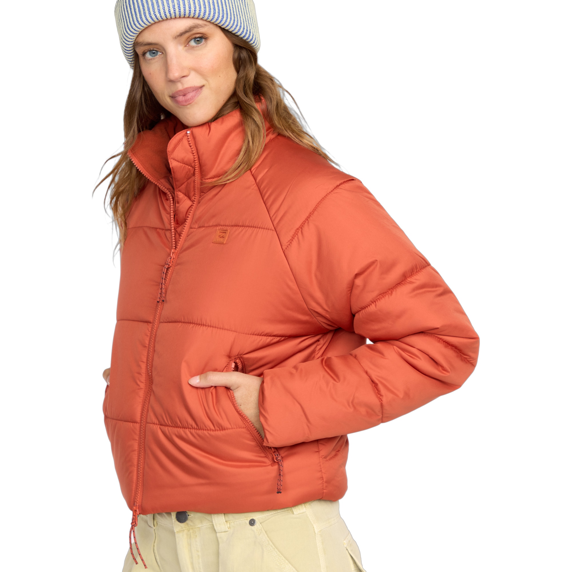 Chaqueta de mujer High Line Billabong - Rojo Teja Rojo Teja-4
